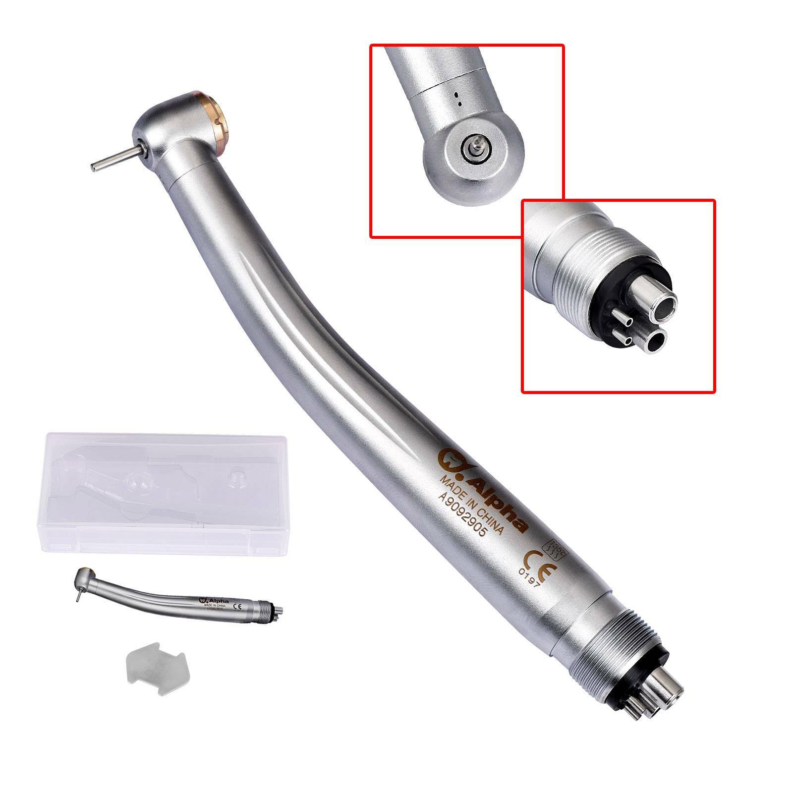 10Packs NSK Style Dental High Speed Surgical Handpiece Push Button Turbine 4Hole