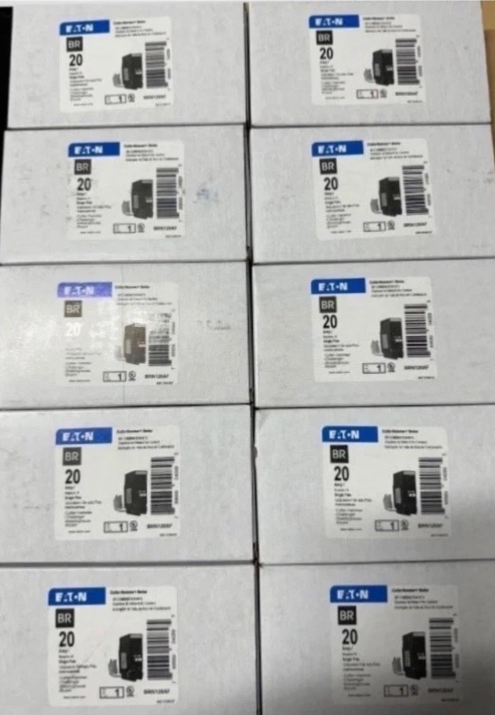 10 PCS Eaton BRN120AF BR Combination AFCI Circuit Breaker 20 AMP NEW