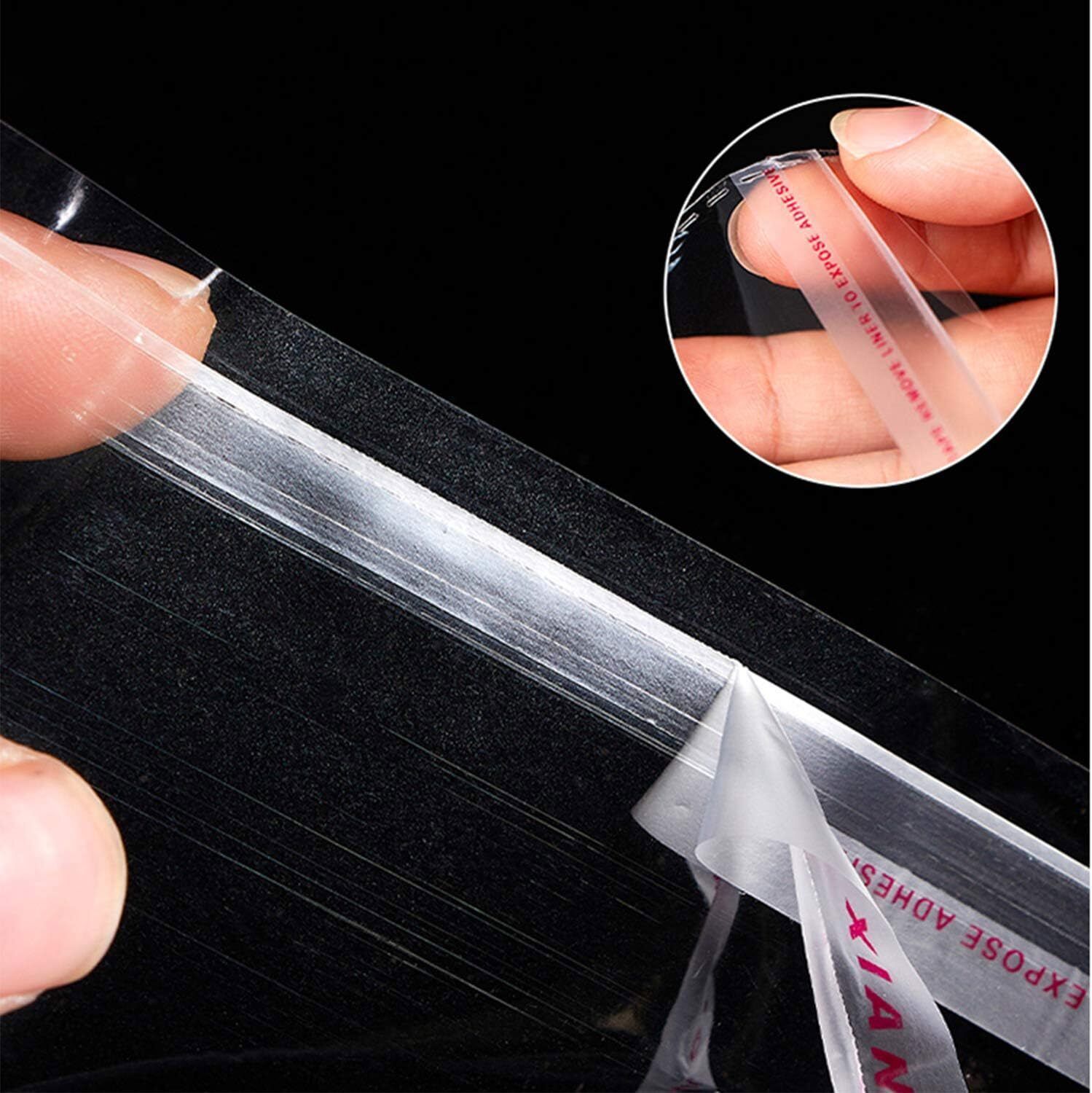 100Pcs Clear Plastic Resealable Self Sealing Cello Cellophane Bags OPP Poly Bags