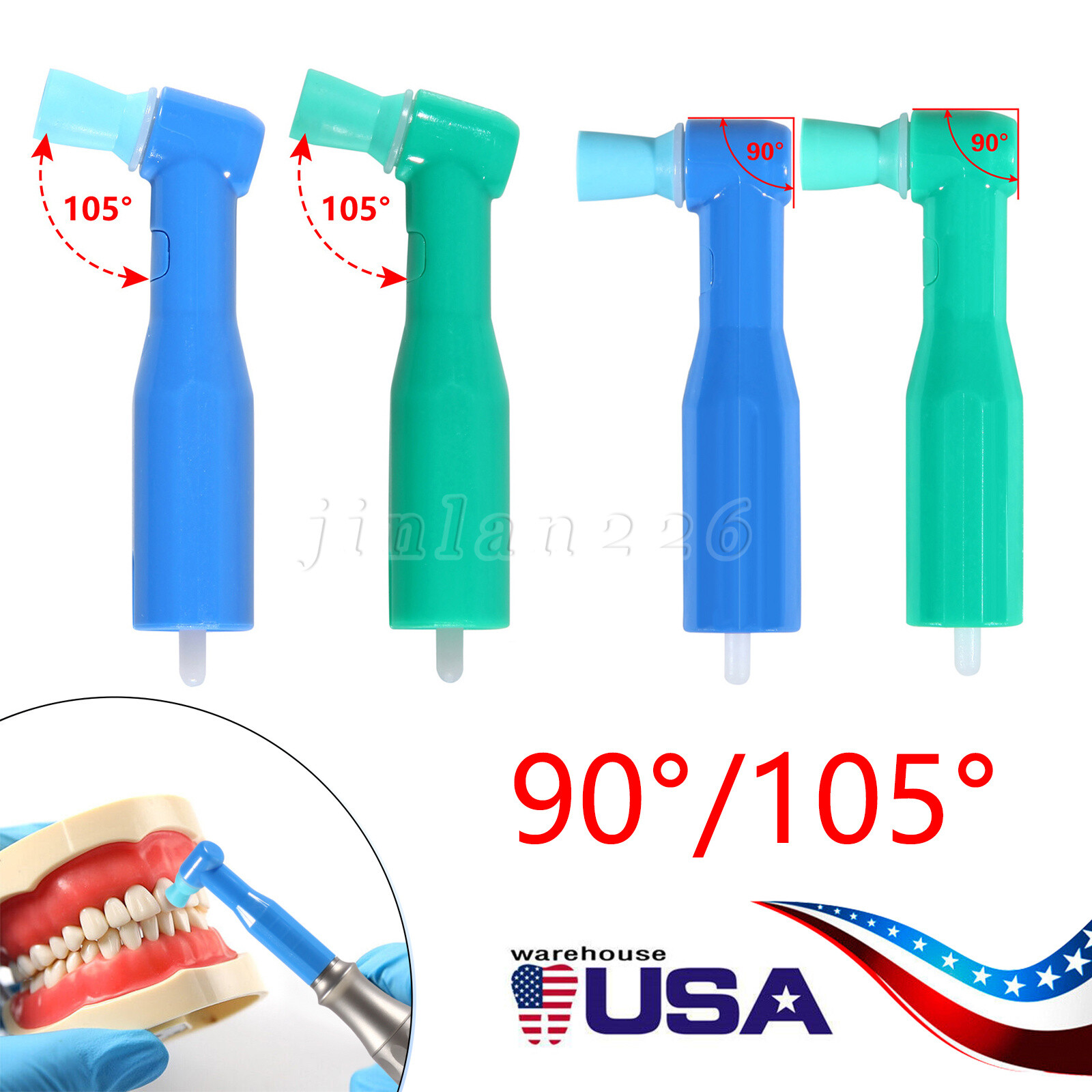 Prophy Angles Soft/Firm Cups 100/pk Top Quality Dental Disposable Prophy Angle