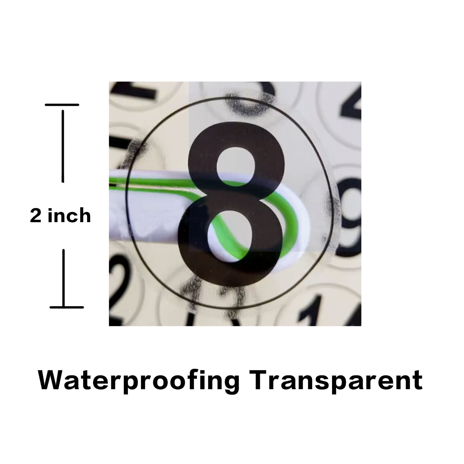 ID Number Decal Sheet 1-20 Number Decal for Laundromat Washer Dryer Waterproof