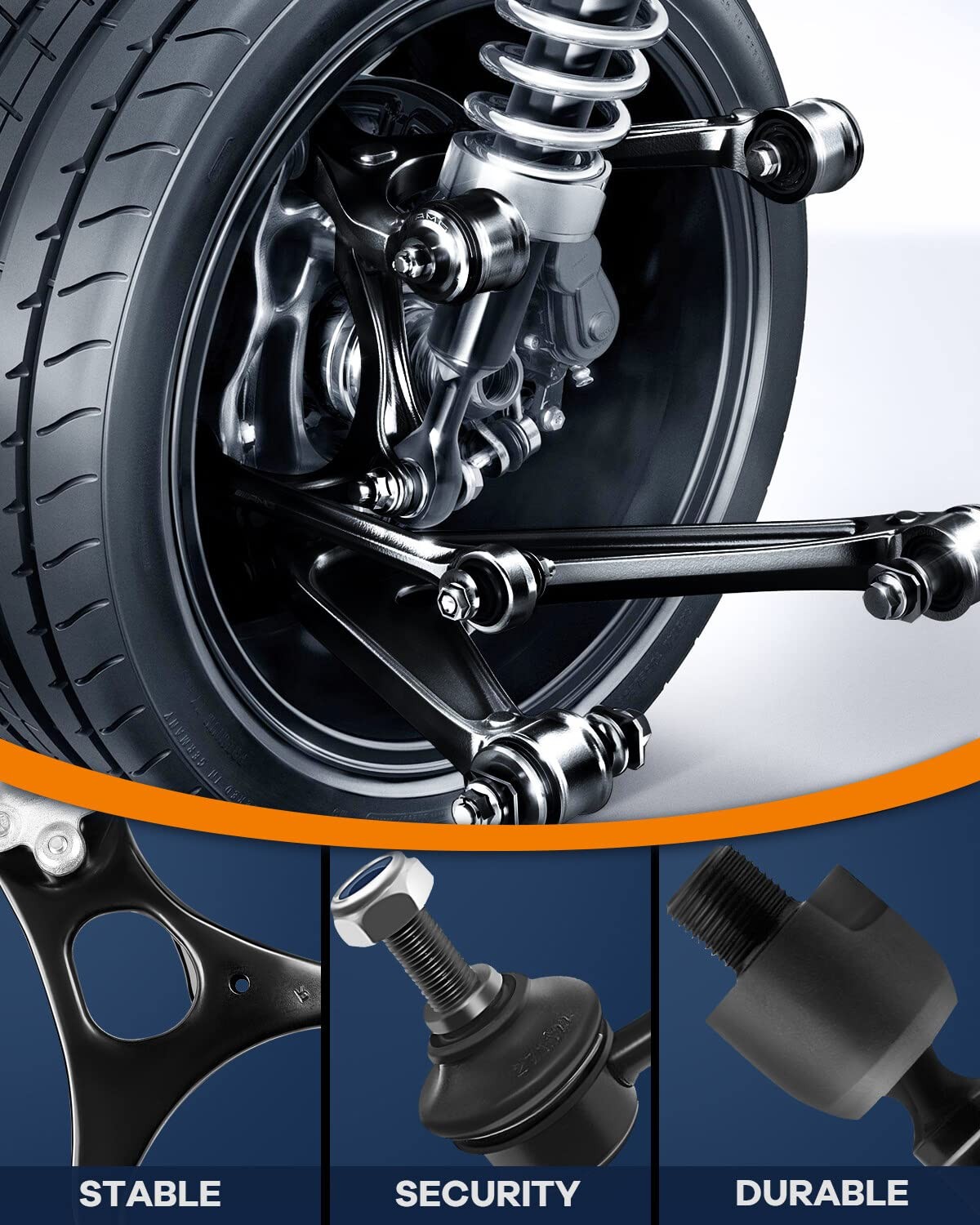 Front Inner Tie Rod End Rack & Pinion Boots w/Bellows 2002-2004 Suspension 2Pc