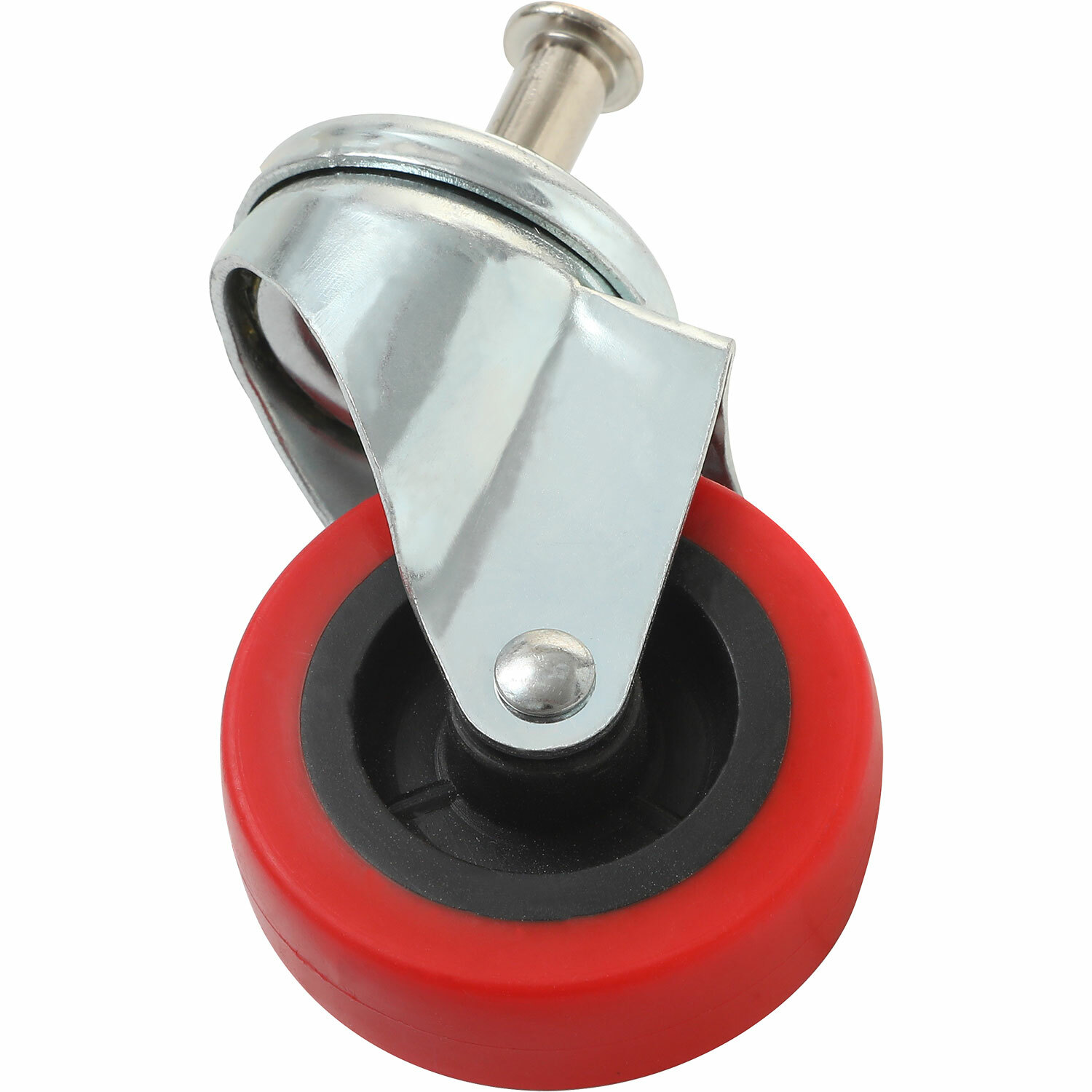 6 Pack Heavy-Duty 2.5″ Swivel Caster Wheel Creeper Service Cart Stool Post Mount