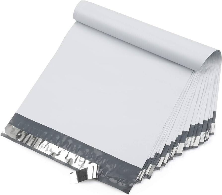 6″ x 9″ Poly Mailers White Envelopes Self Sealing Plastic Mailing Bags Size 6×9