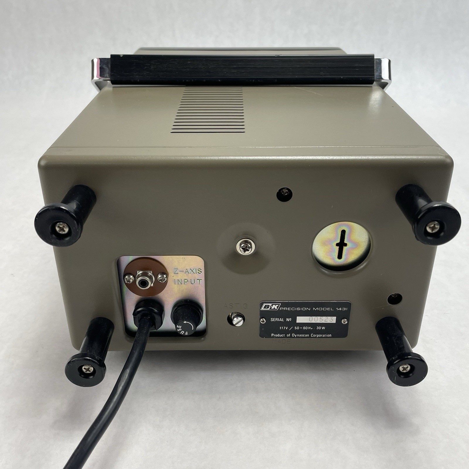 B&K Precision Model 1431 Oscilloscope Power Tested Parts Or Repair