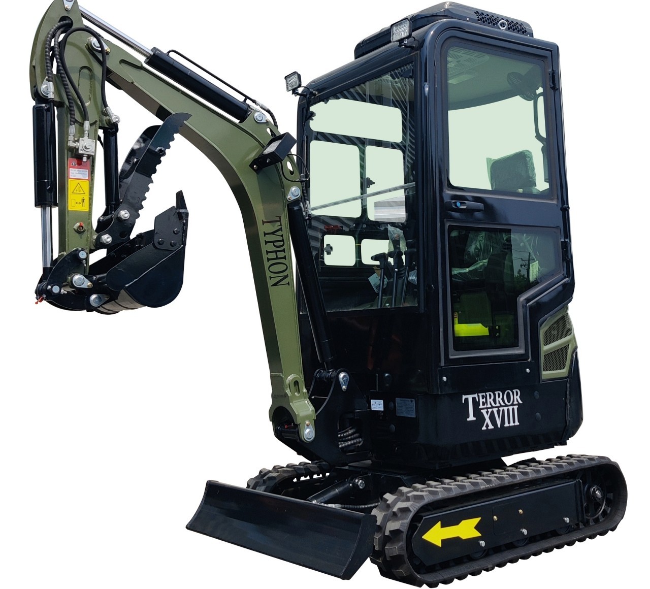 TYPHON Terror XVIII Prestige 2 Ton Mini Excavator AC/Heater cabin 13 Attachments