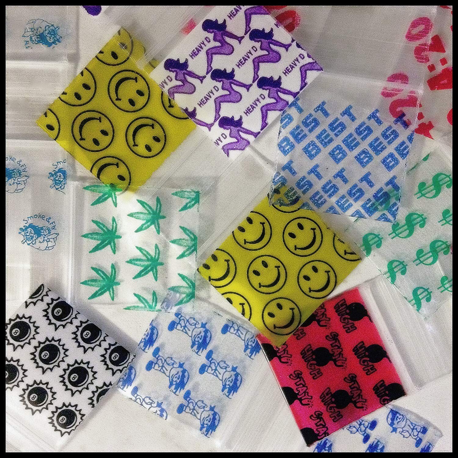 1000CT ORIGINAL APPLE BAGS MIXED BAGGIES ASSORTED DESIGNS VARIOUS SIZES