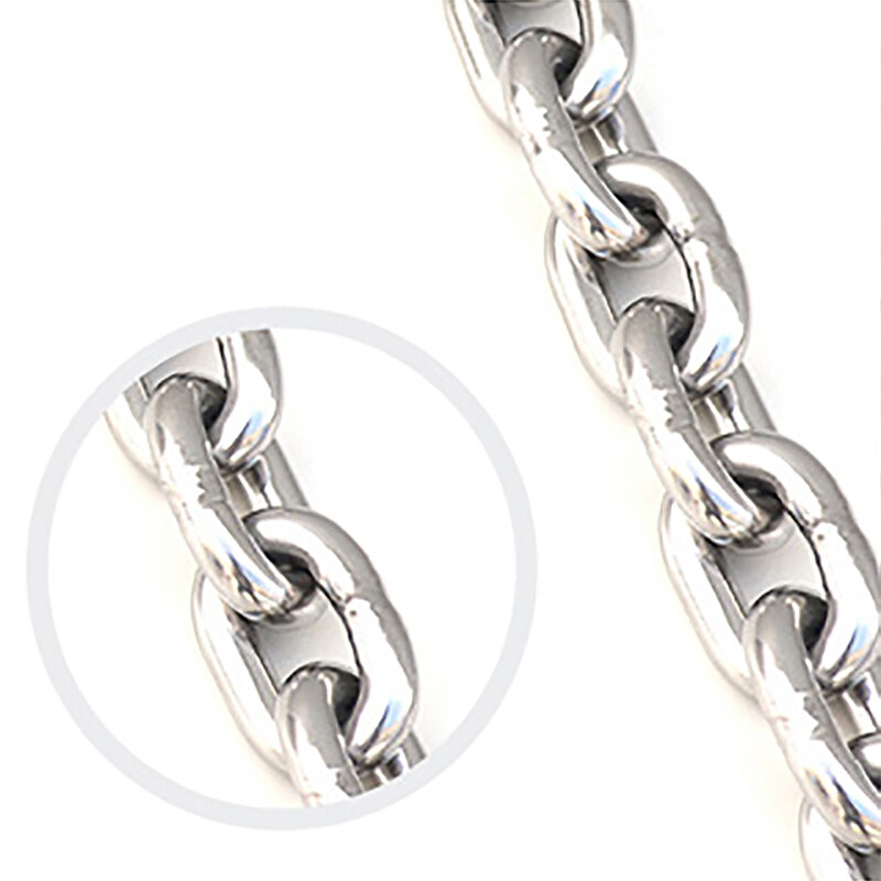304 Stainless Steel Long Links Chain 1.2mm~12mm Welded Security Links Hanging