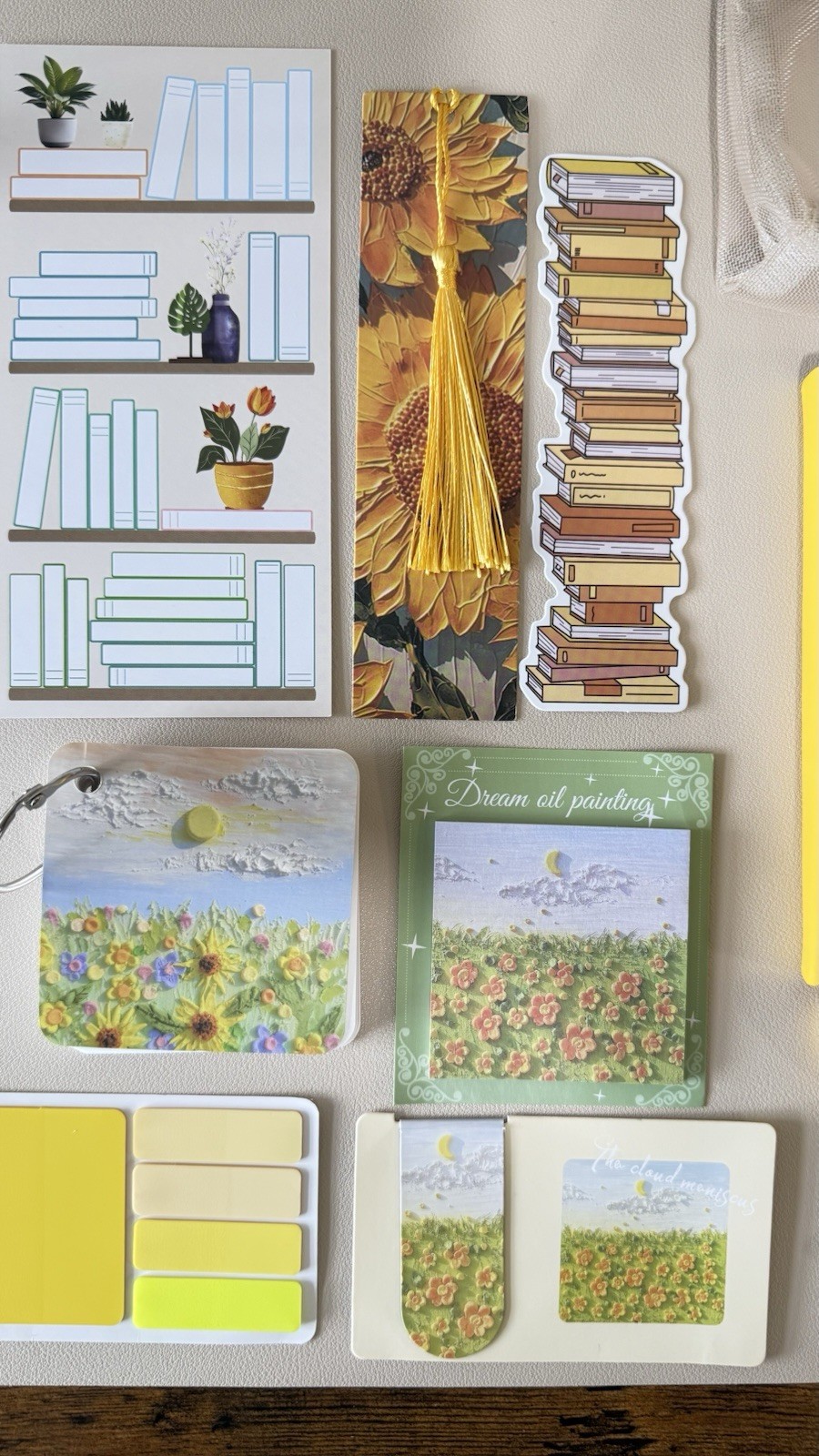 💛 Sunshine Bloom Book Lover Gift Set | Yellow Journal & Stationery Bundle