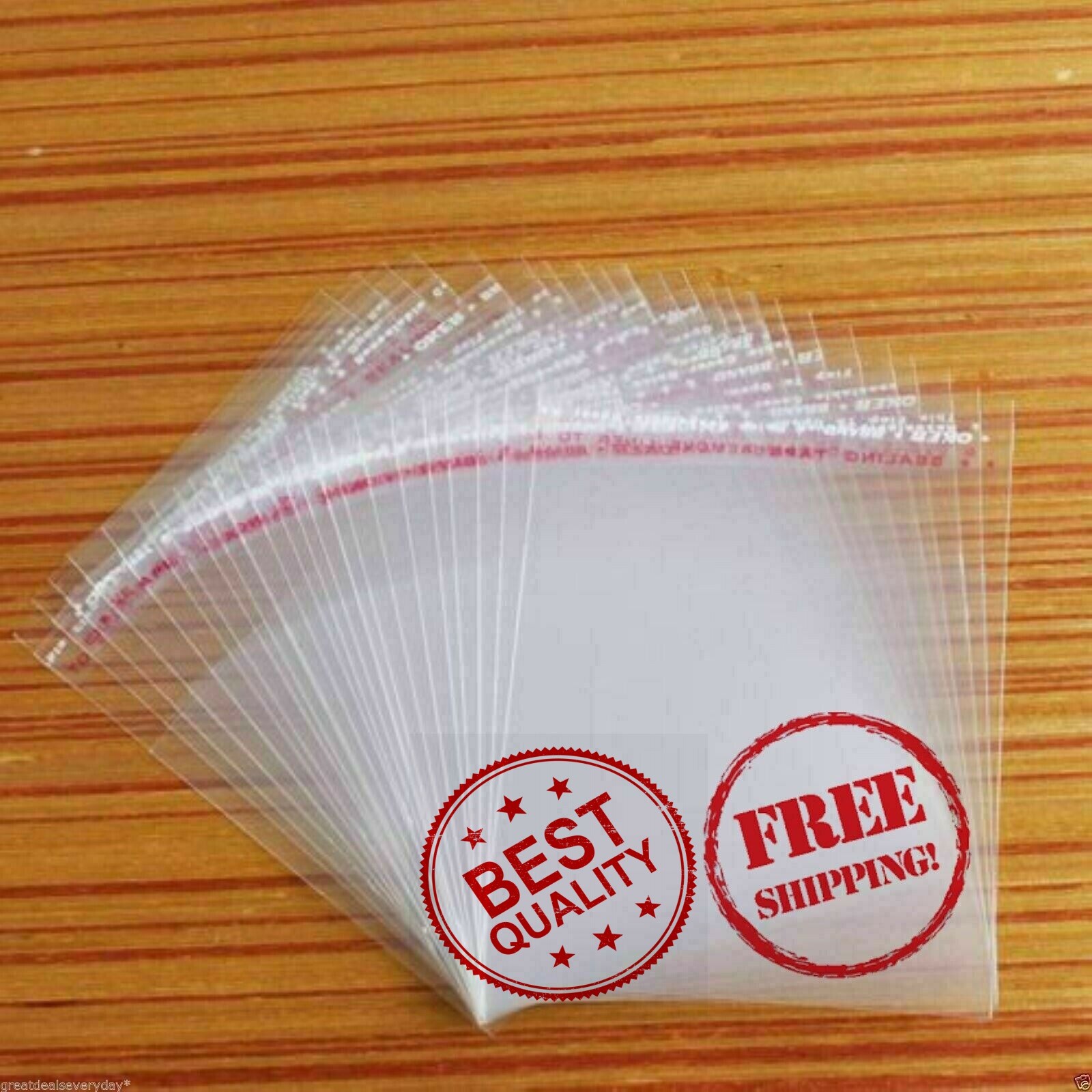 100 Count 12″ x 15″ Clear Resealable Cello Bag Plastic Envelopes Cellophane Bags