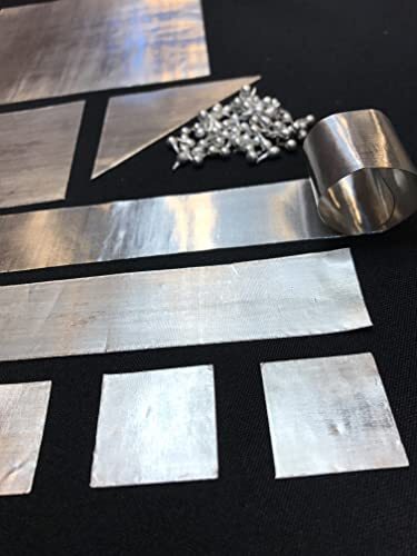 Premium Indium Foil Sheet 99.999%, 4.0″ by 4.0″ (100mm by 100mm); 8 thicknesses