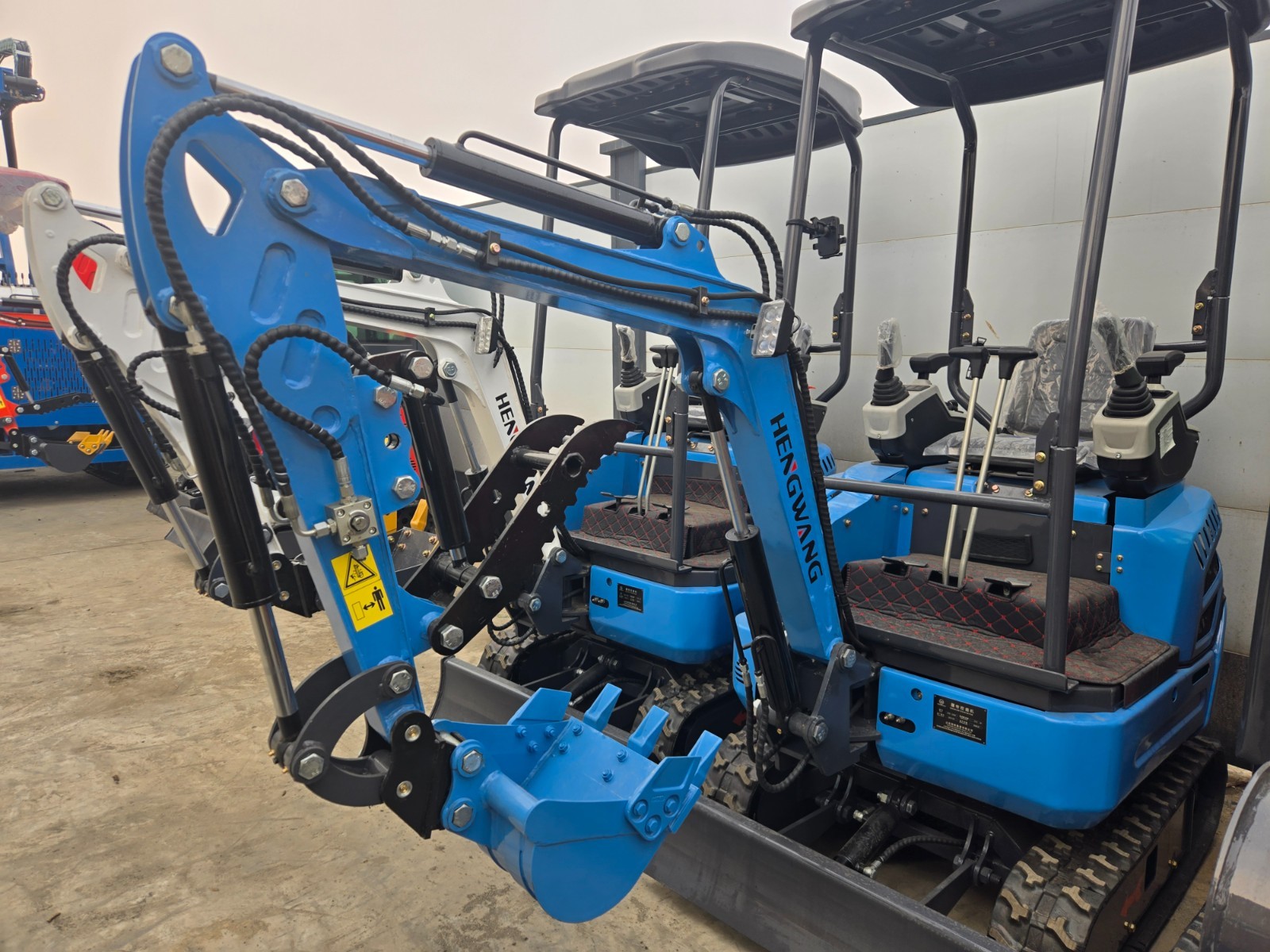 Mini Excavator with Side Swing, Pilot Controls, Hydraulic Thumb & Quick Coupler
