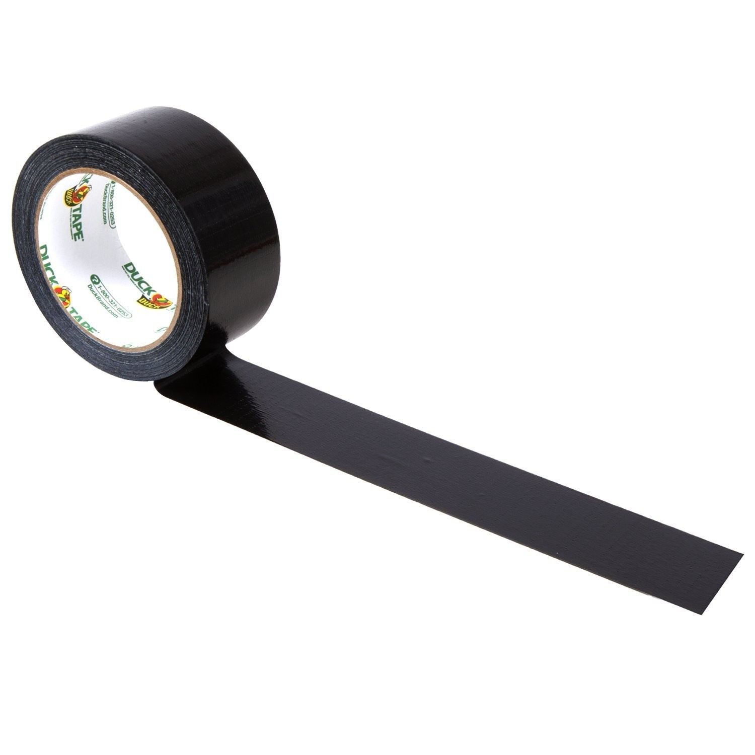 Duck Brand Color Duct Tape, Single Roll, Black
