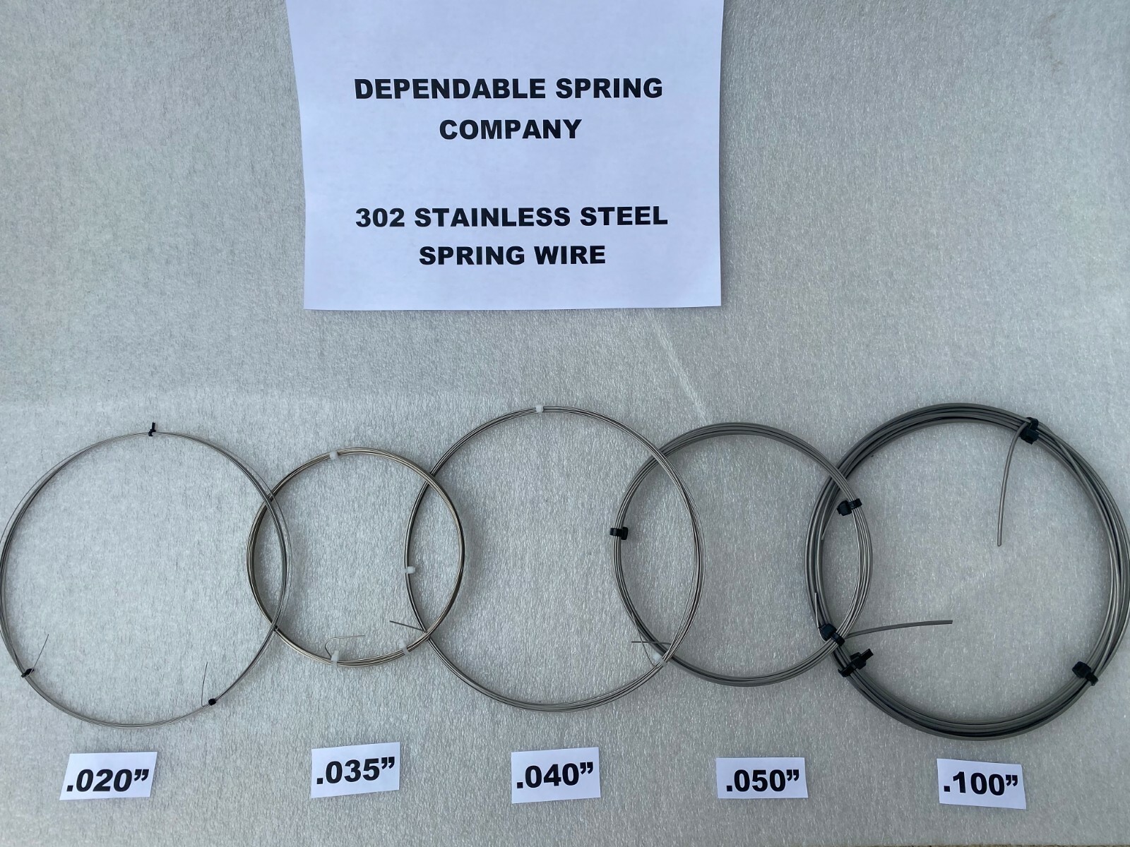 25 FEET STAINLESS STEEL SPRING WIRE SIZE .024″ – .61 mm – Very High Quality