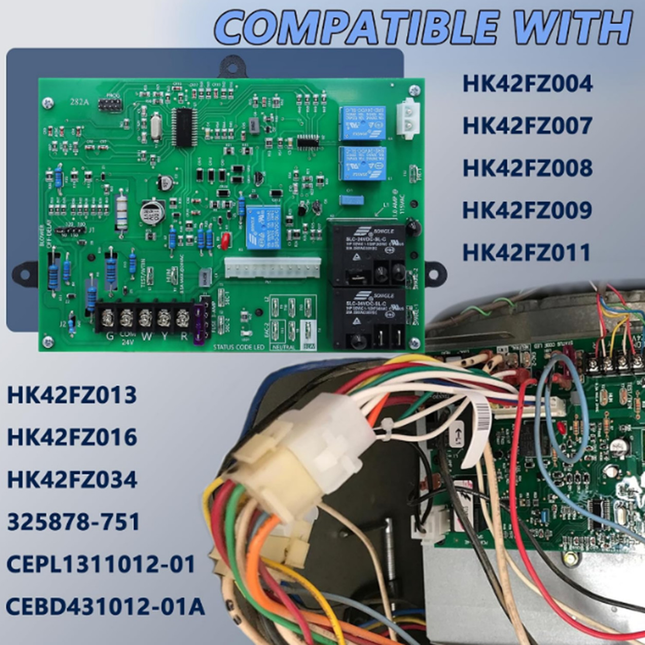 Furnace Control Board ICM282A for Carrier HK42FZ004 HK42FZ004 CEPL1311012-01