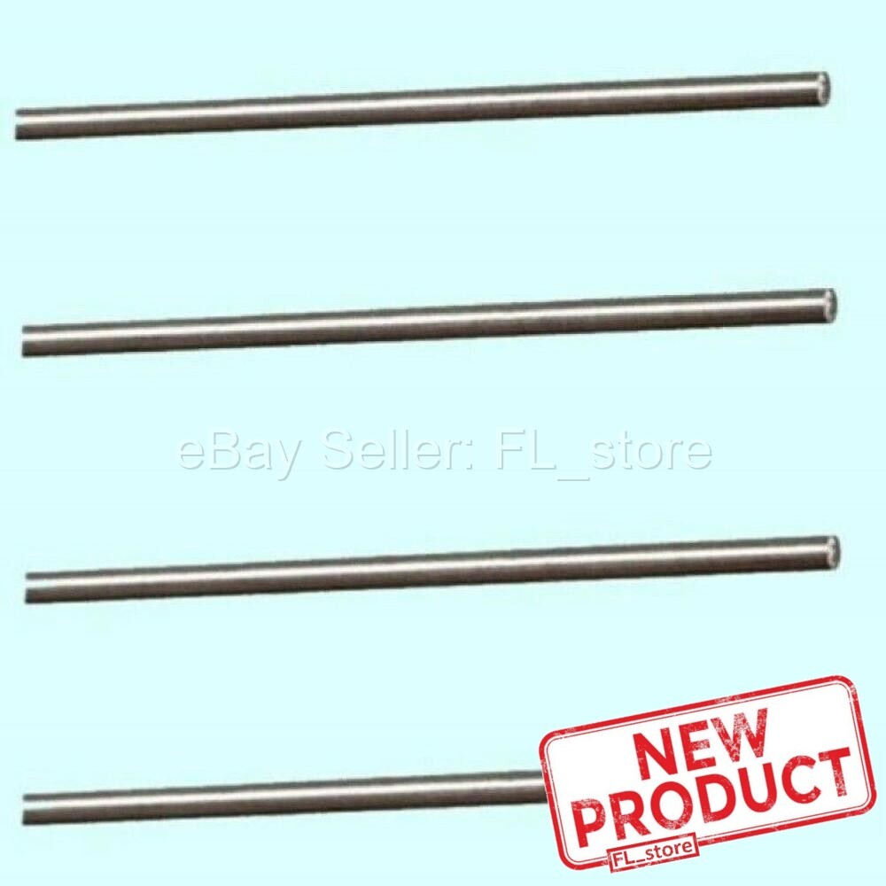 4 PACK 1/16″ x 12″ Stainless Steel Round Rod Stock 302 Alloy 1 Foot Long Rods