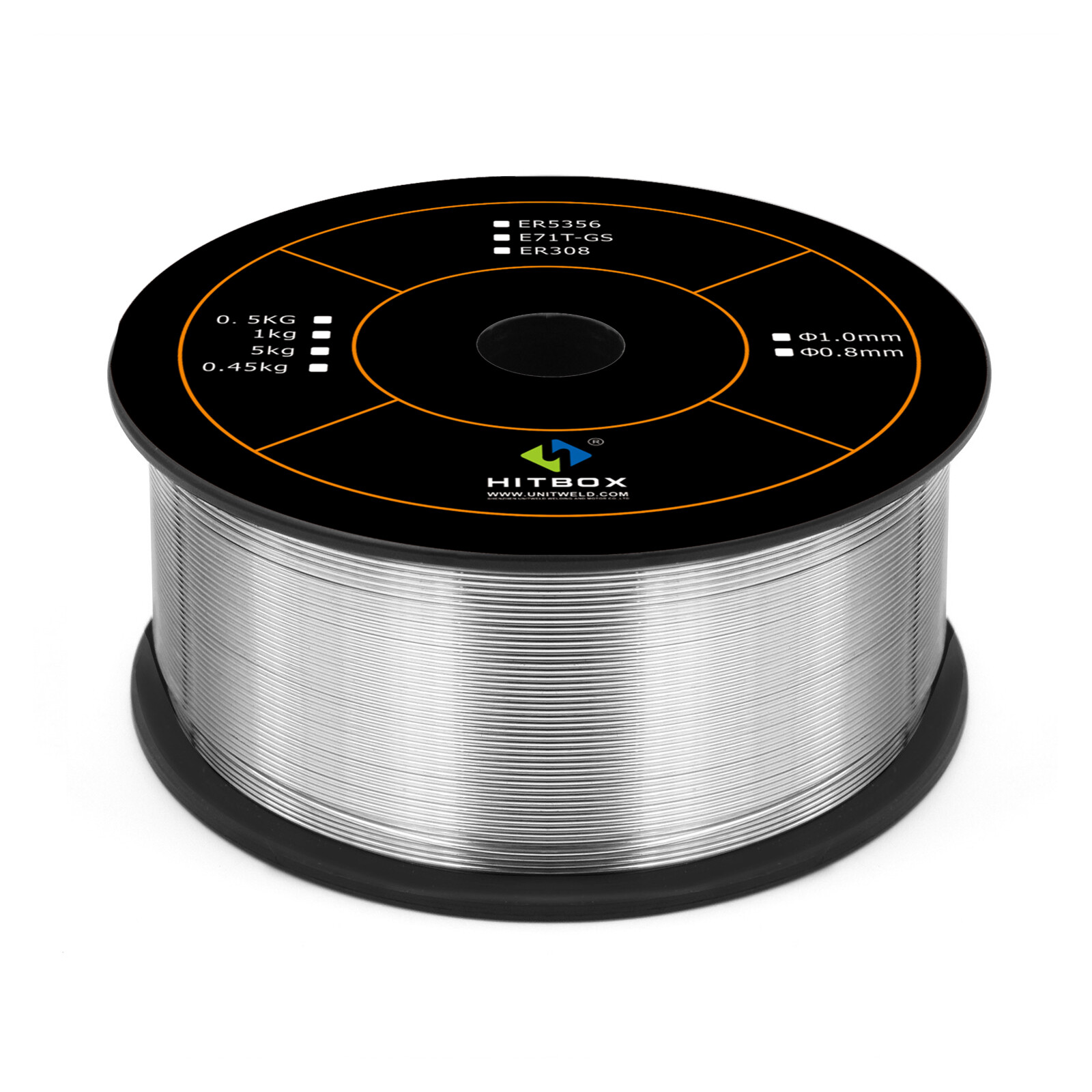 Hitbox® Aluminum Solid MIG Welding Wire .035 – 1 lb/0.5KG ER5356 For Welder New