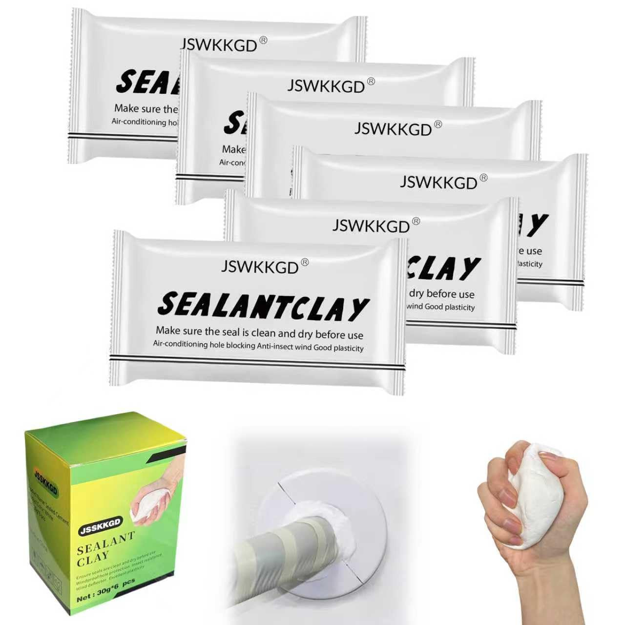 6-Pack 2026 Upgraded Sealant Mastic, Fast Drying Repair Sealant Clay, Quick