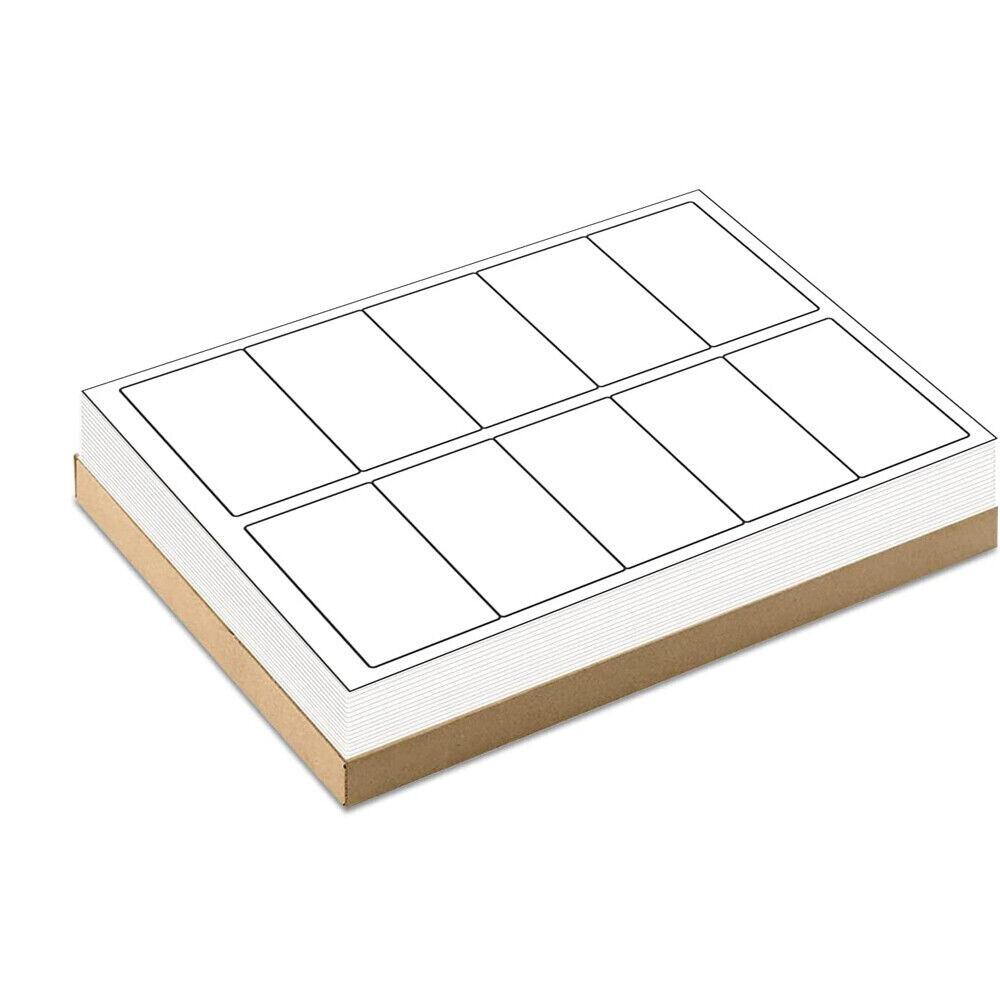 25-2000 Count Blank Address Shipping Labels 100 Sheets 2″x4″ 10-UP 10 Per Sheet