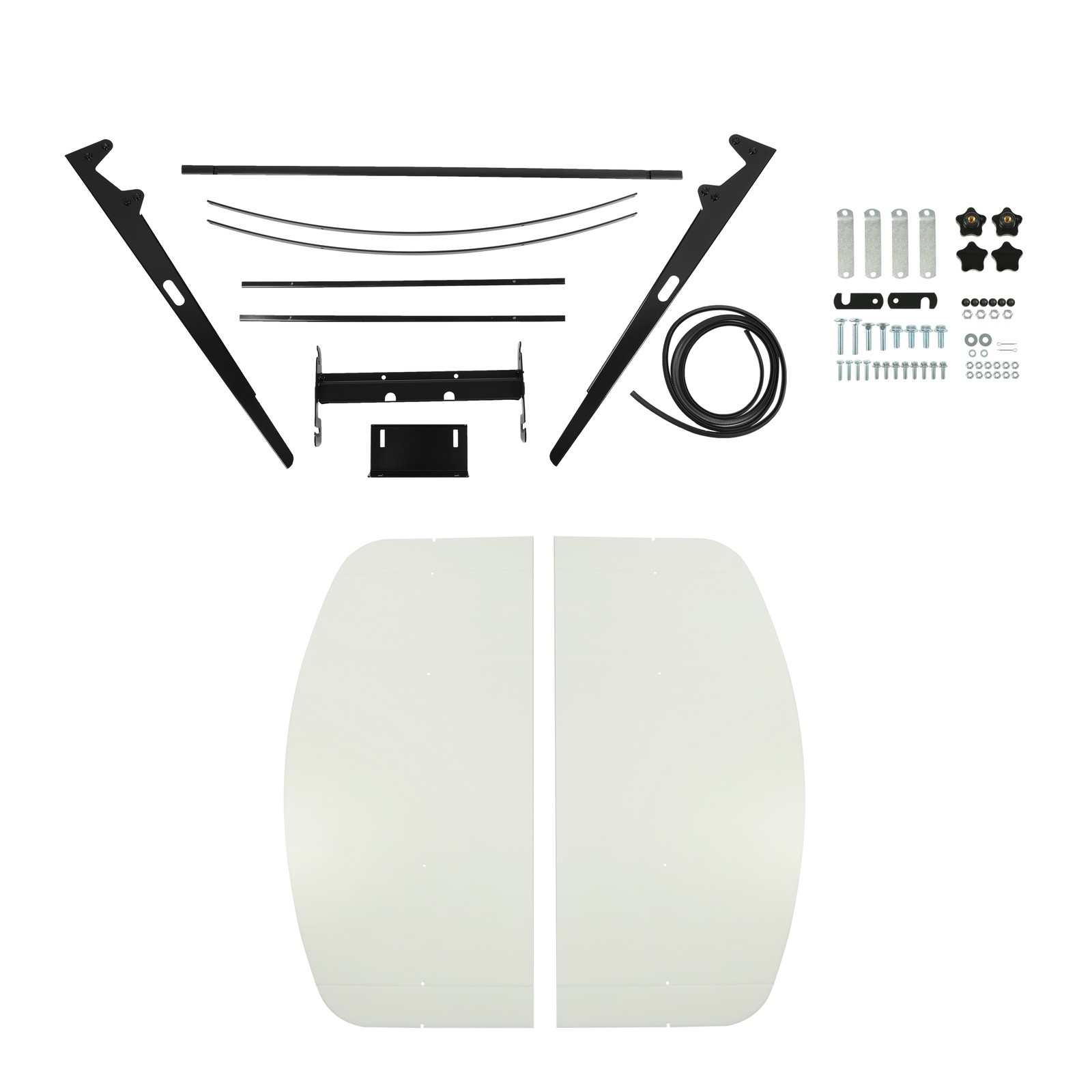 Tuff Top Tractor & Mower Canopy 48″ X 52″ For 2″ x 2″ or 2″ x 3″ ROPS -White