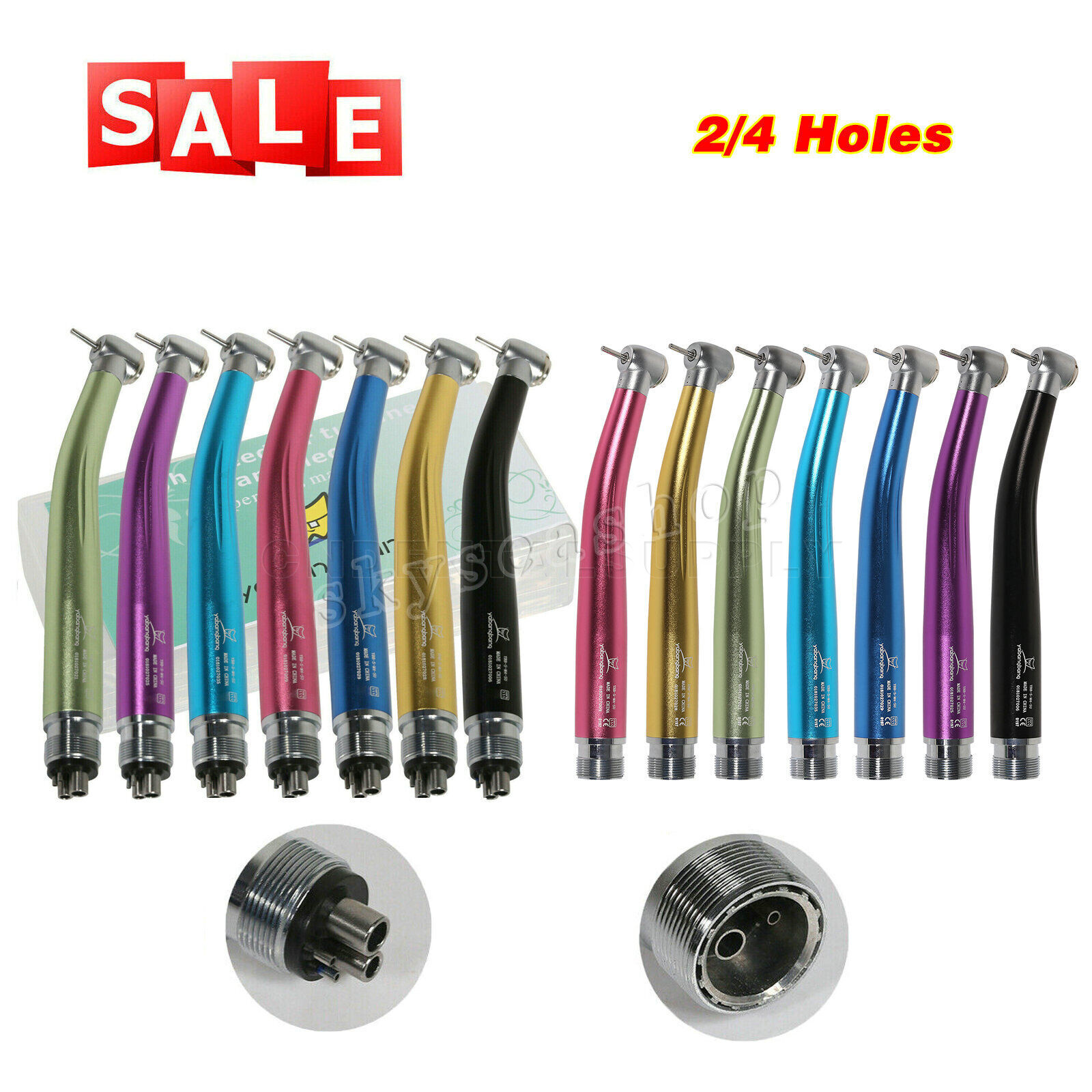NSK PANA MAX Style Dental High Speed Handpiece Turbine 2/4Holes 7-Colors Rotor
