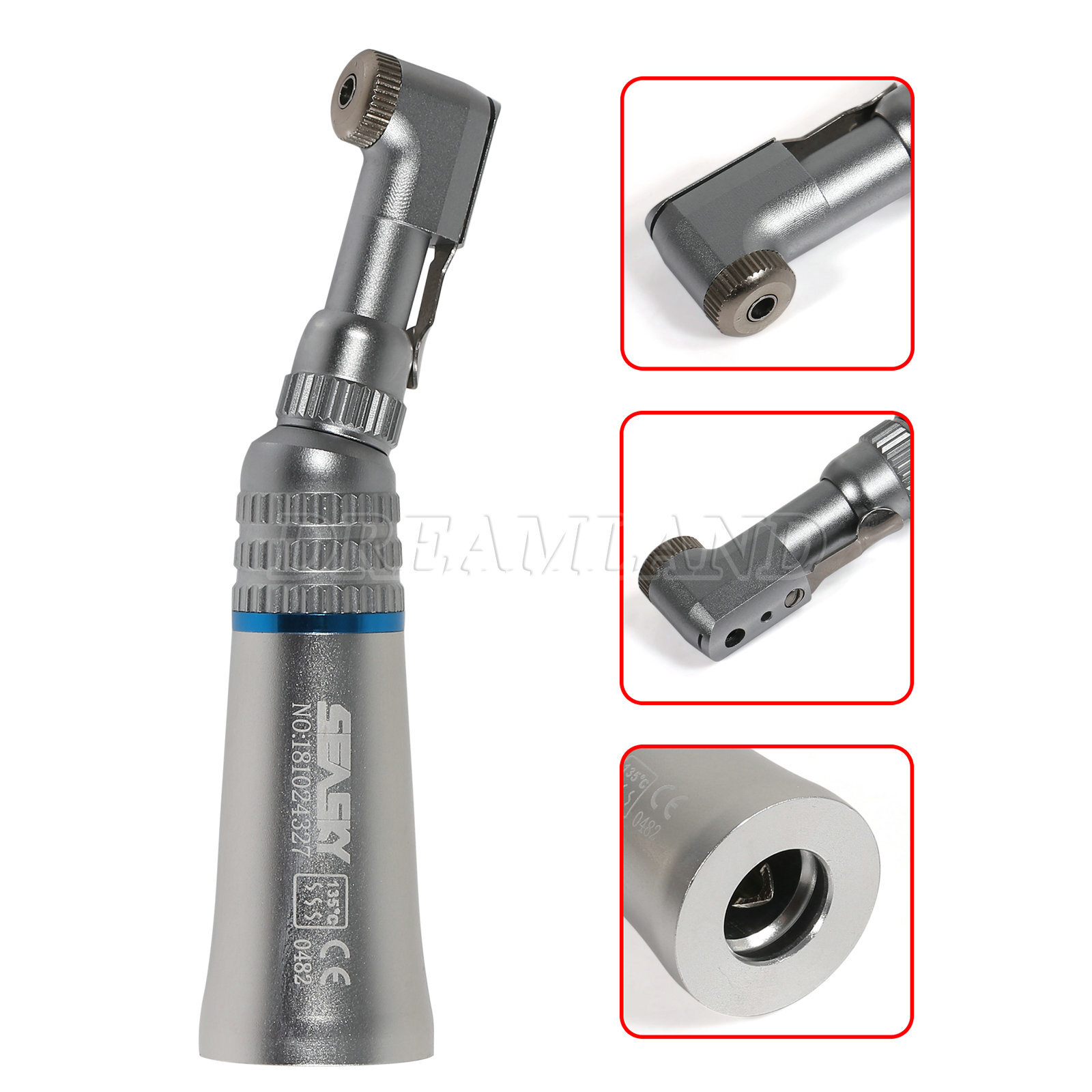 1-10 SEASKY Dental Slow Low Speed Handpiece Contra Angle Latch E-Type / RA Burs