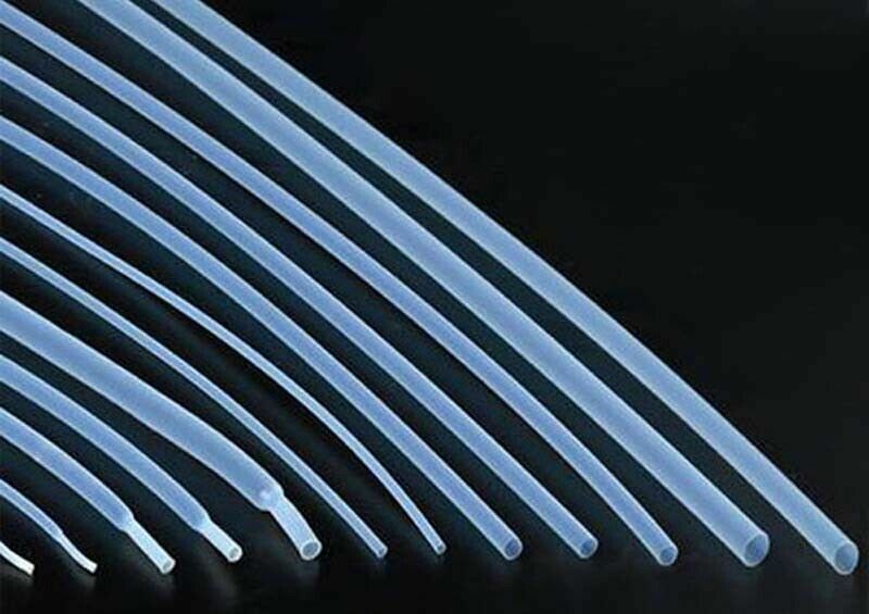 0.5mm-15mm 1.7:1 Transparent Clear PTFE Heat Shrink Tube Tubing Wire Sleeving