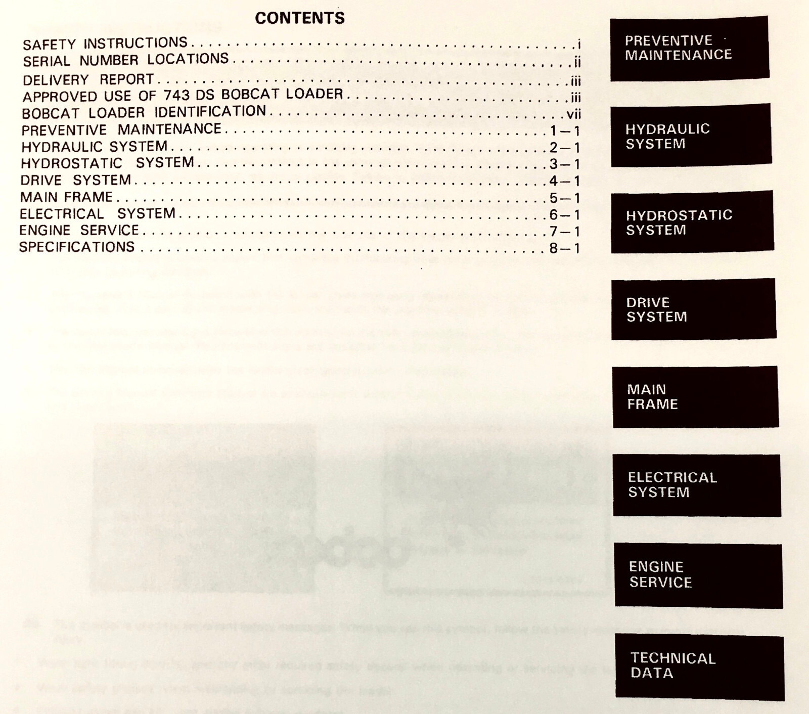 Bobcat 741 742 742B 743 Skid Steer Loader Service Manual Repair Shop Technical