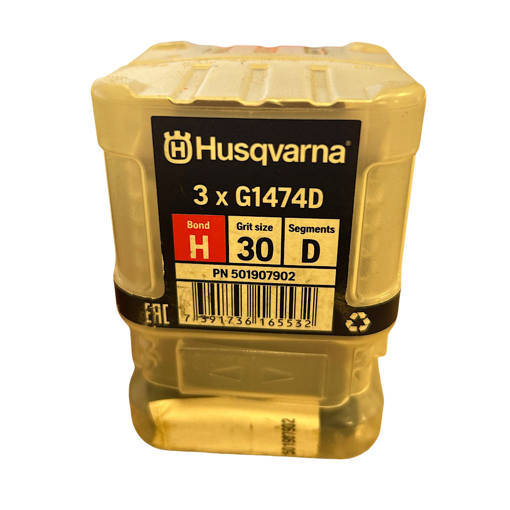 Husqvarna G1474 D 16″ 30 Grit Red Double Convex Diamond Tool (Set of 3) –