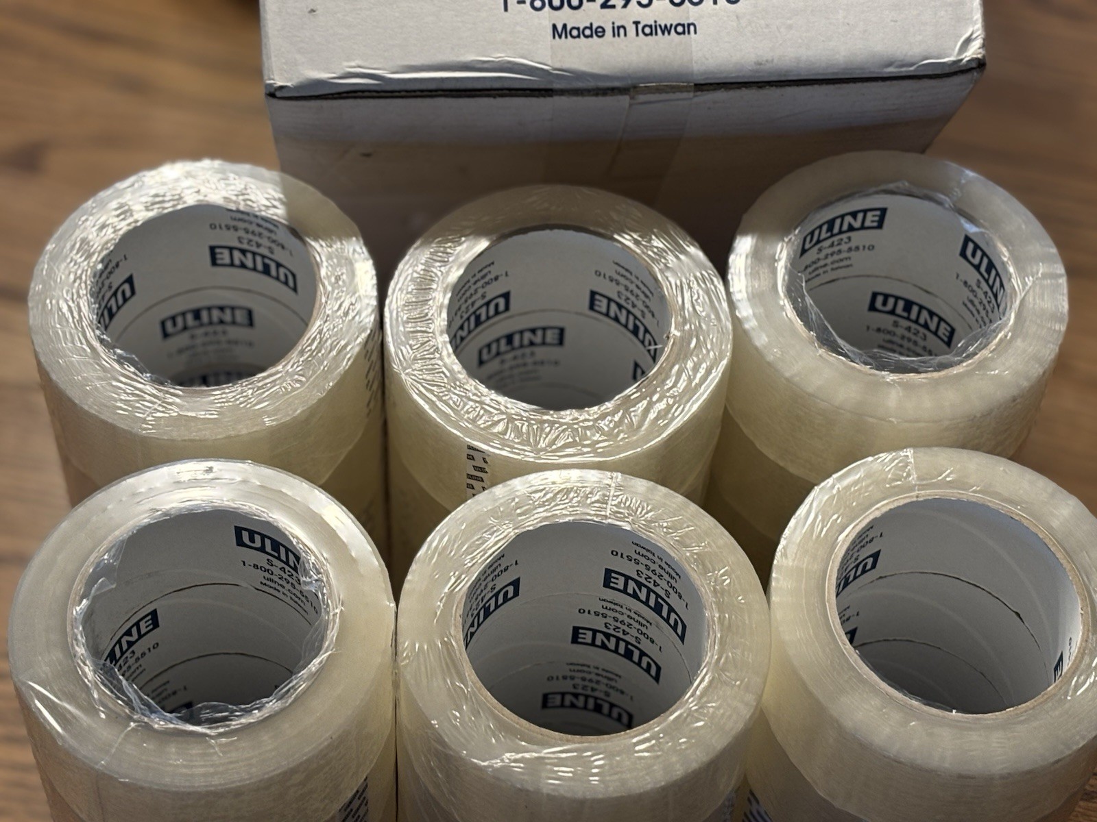 (36) ULINE S-423 2″ x 110yds 2mil PACKING / SHIPPING TAPE ROLLS ~FREE SHIPPING~