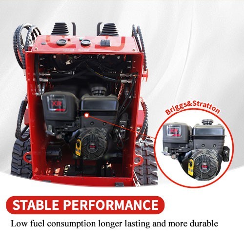 2025 13.5HP Mini Skid Steer Loader B&S Gasoline Stand-on Gas Electric Start