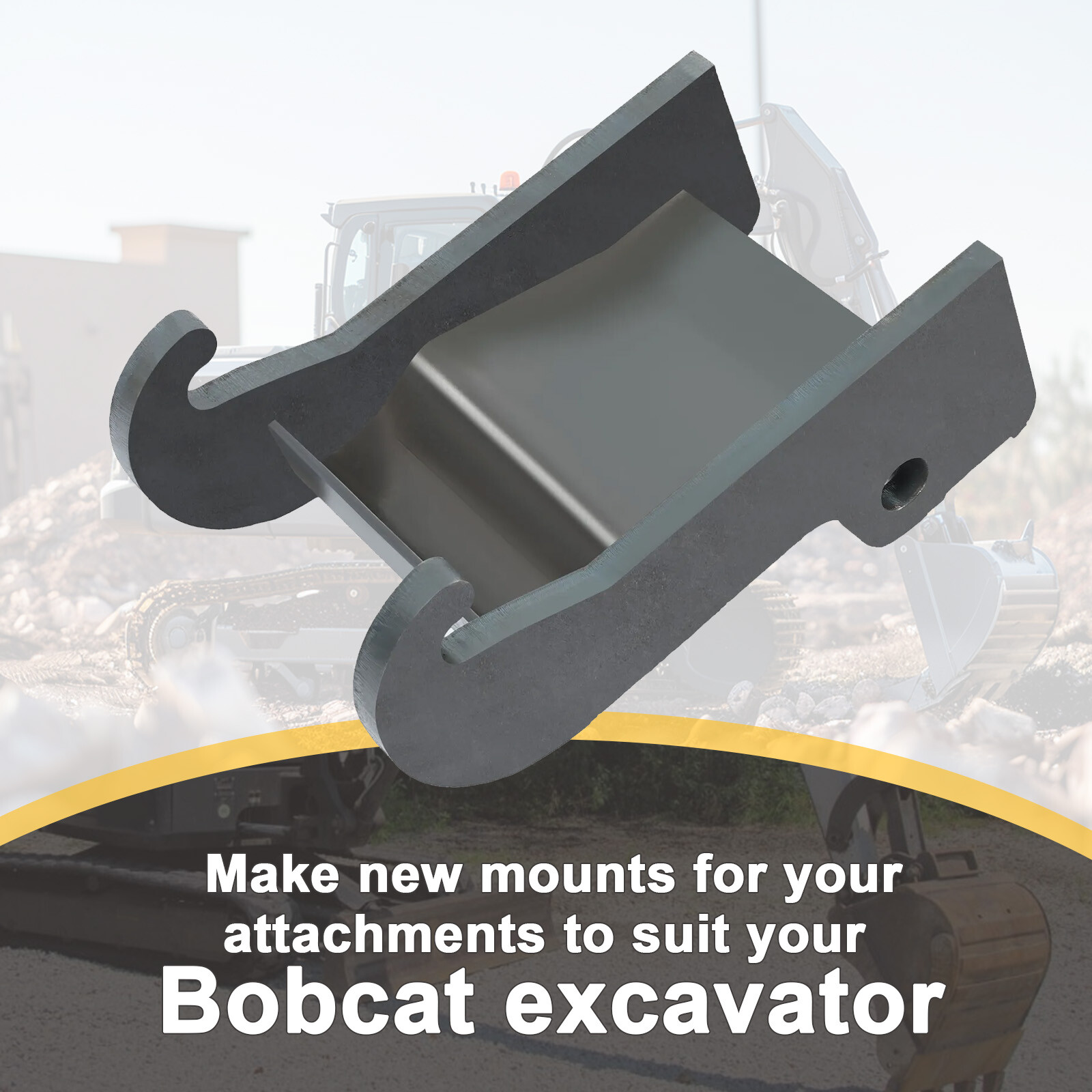 Quick Attach Excavator Coupler Bracket Backhoe For Bobcat E Series 325 328