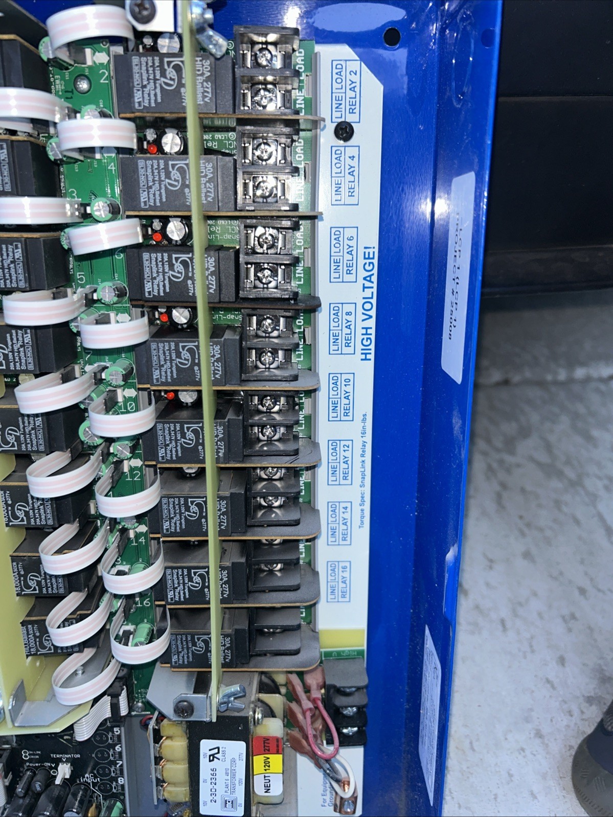 Lighting Control The Blue Box Smart Relay Panel GR1416LT 8/16 Relay