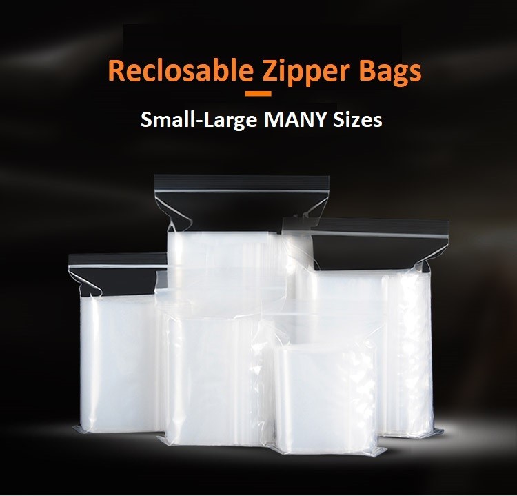 HEAVY DUTY 4 Mil Clear Zip Seal Bags Reclosable Top Lock Plastic Jewelry 4Mil