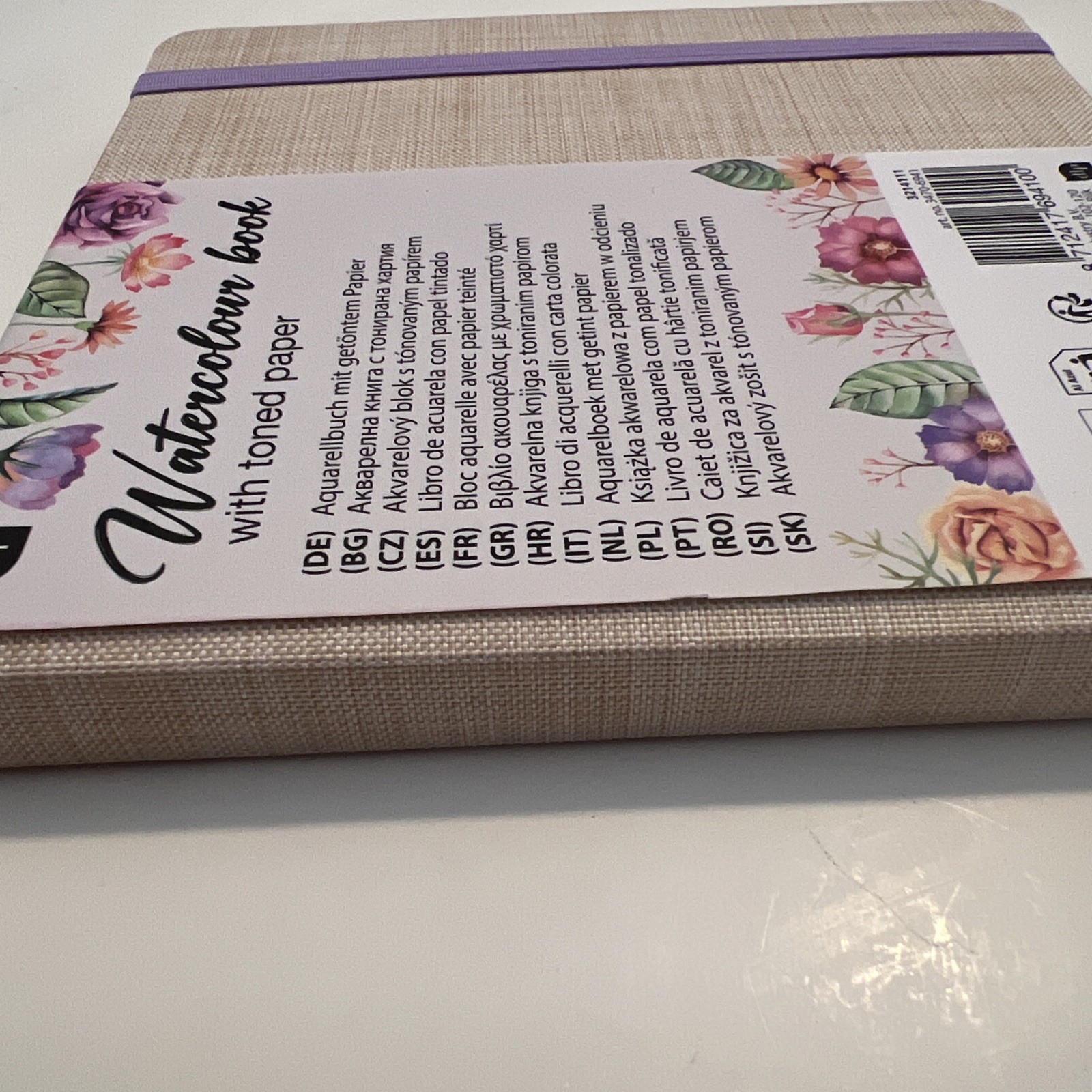 DLP Watercolor Sketch Book Square 5.5×5.5” Slightly Toned Paper 200 Gr 60 Pages