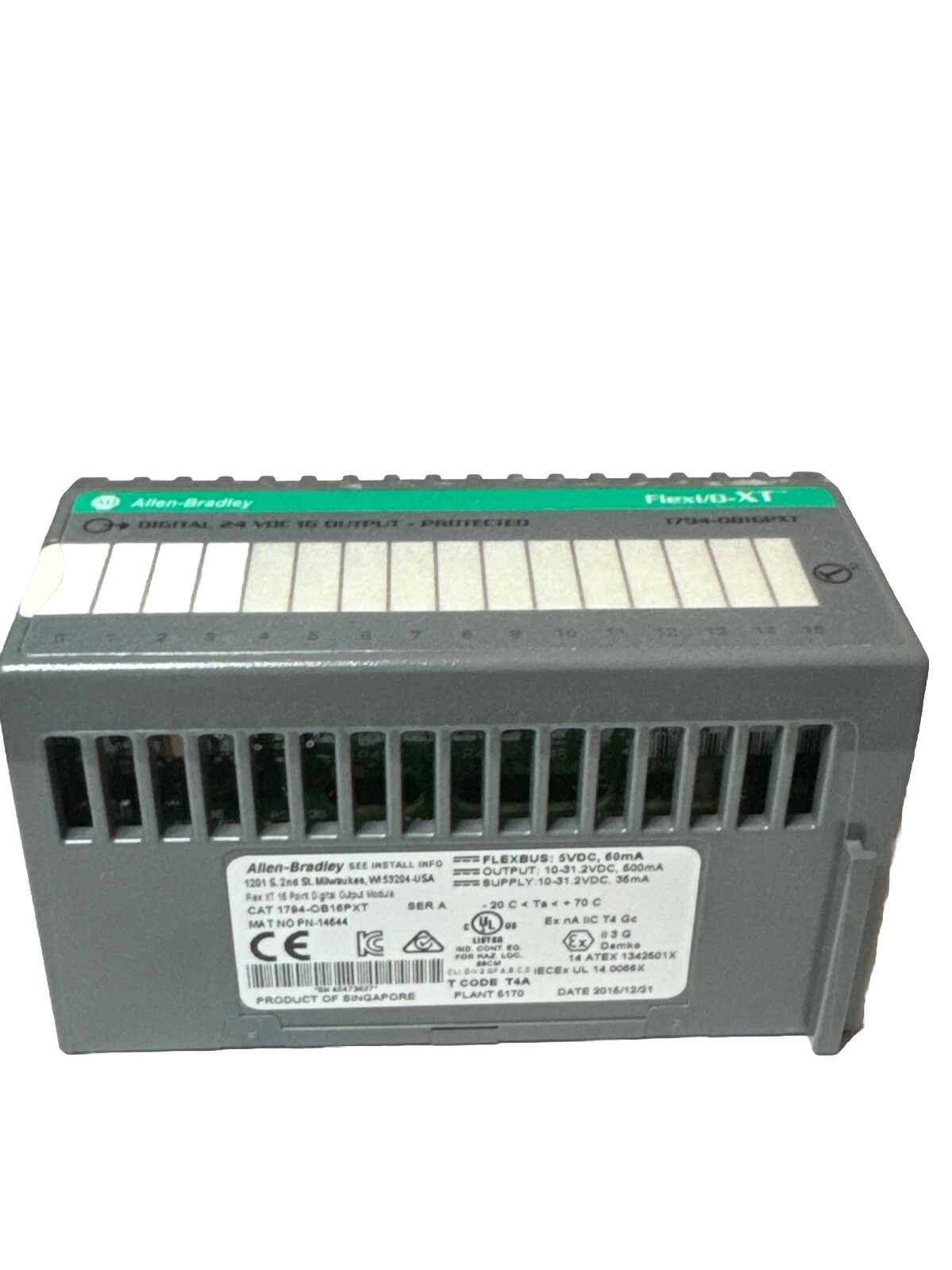 Allen Bradley 1794-OB16PXT Flex I/O XT