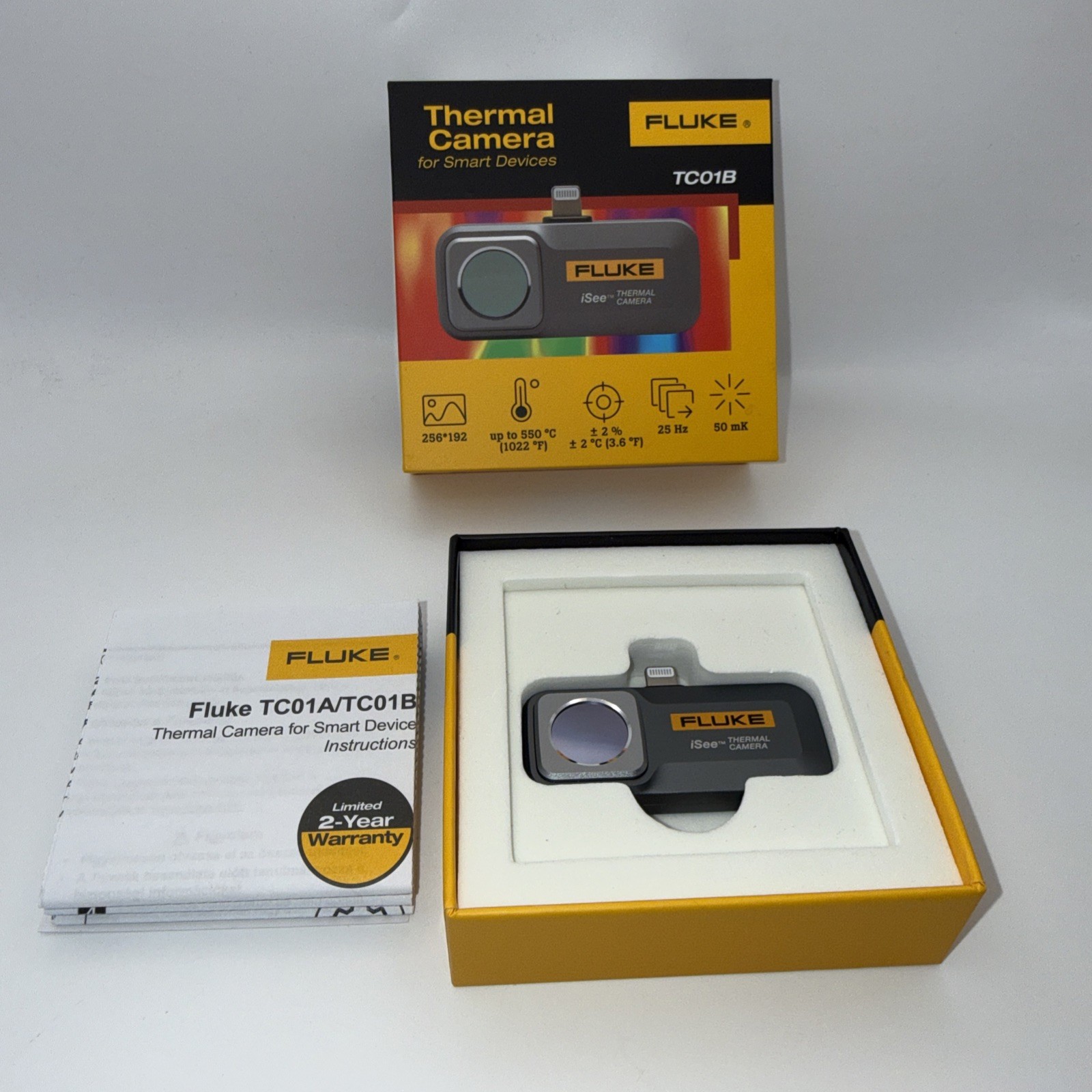 Fluke TC01B iSee Thermal Camera For iOS Apple iPhones iPad