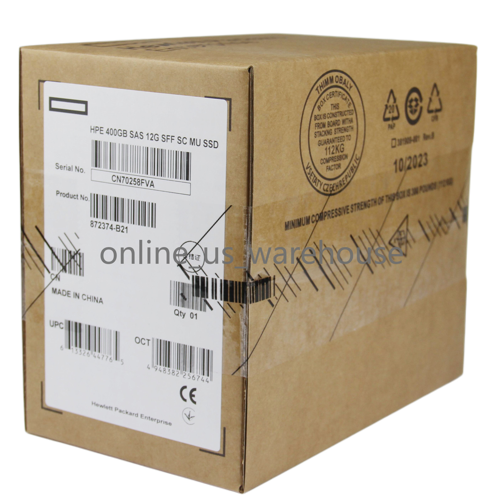 872373-001 872505-001 872374-B21 HPE SSD 400GB SAS 2.5″ SSD Solid State Drive