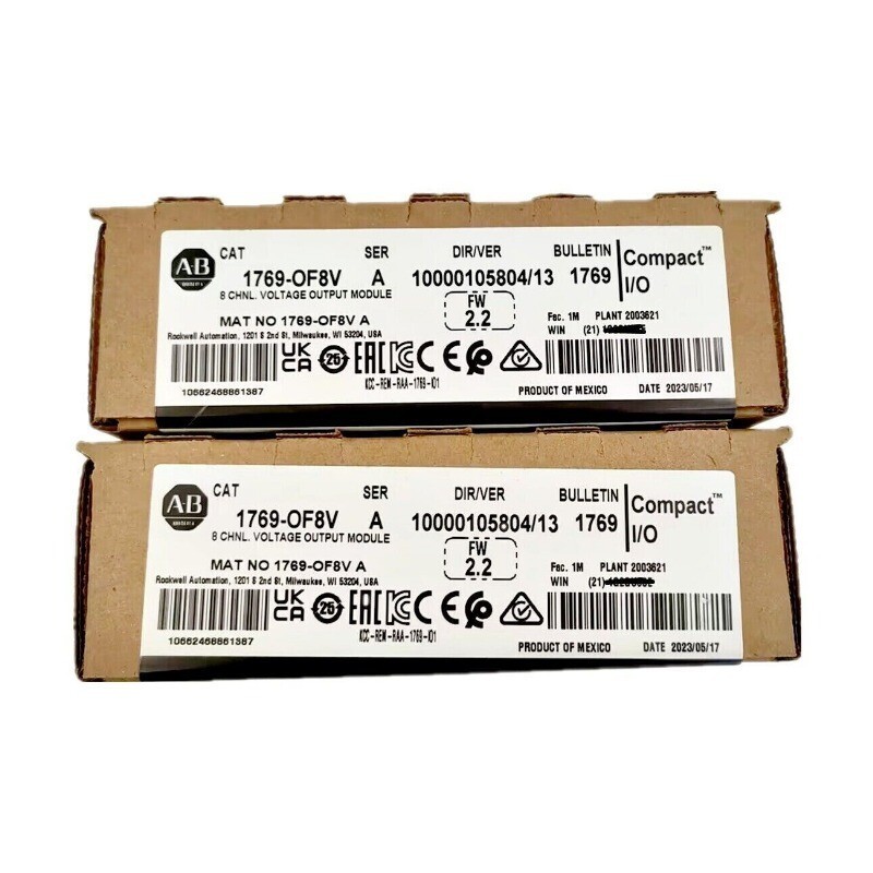 2023 New Factory Sealed AB 1769-OF8V SER A CompactLogix 8 Pt Output Module