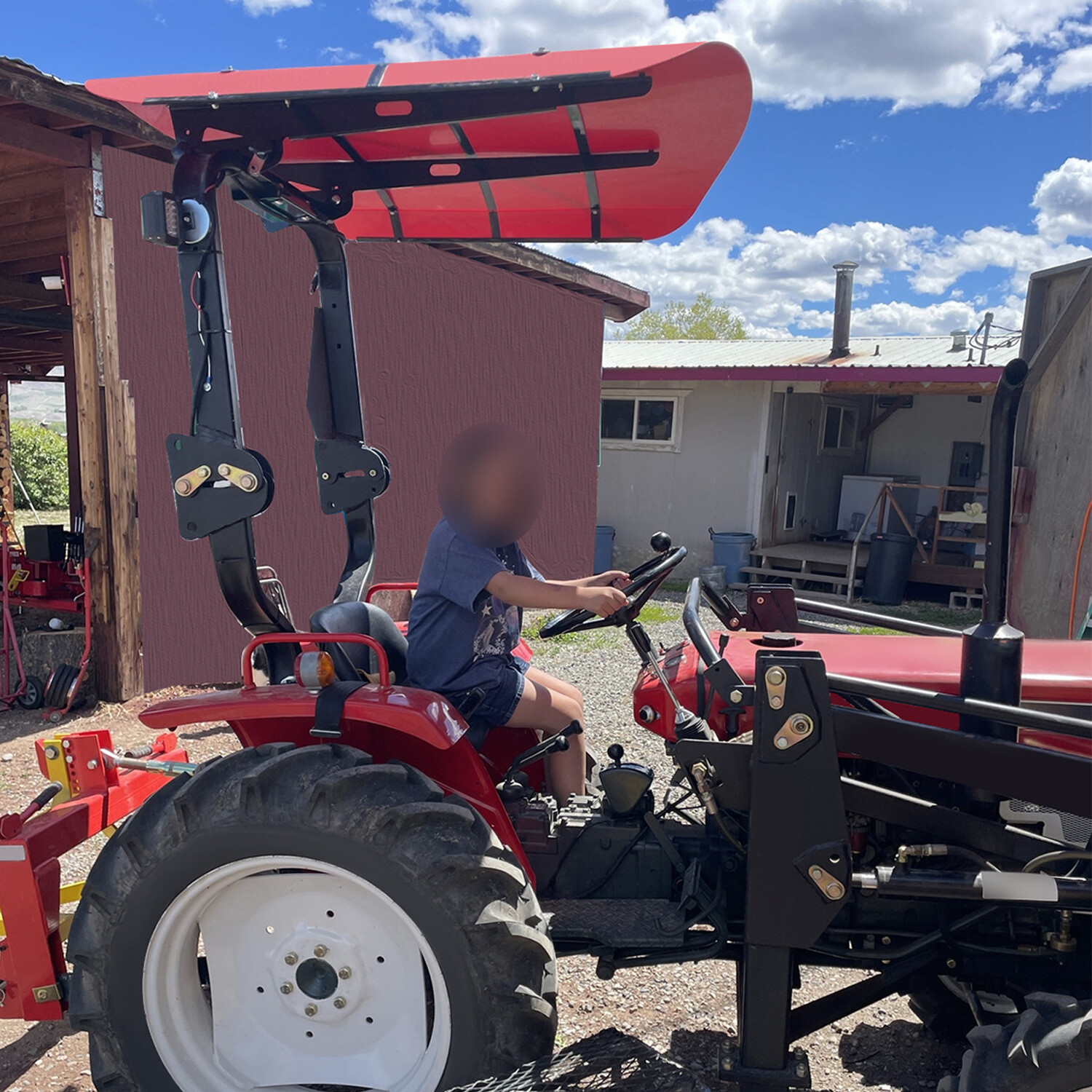 Tuff Top Tractor Canopy For ROPS 52″ X 52″ – Red
