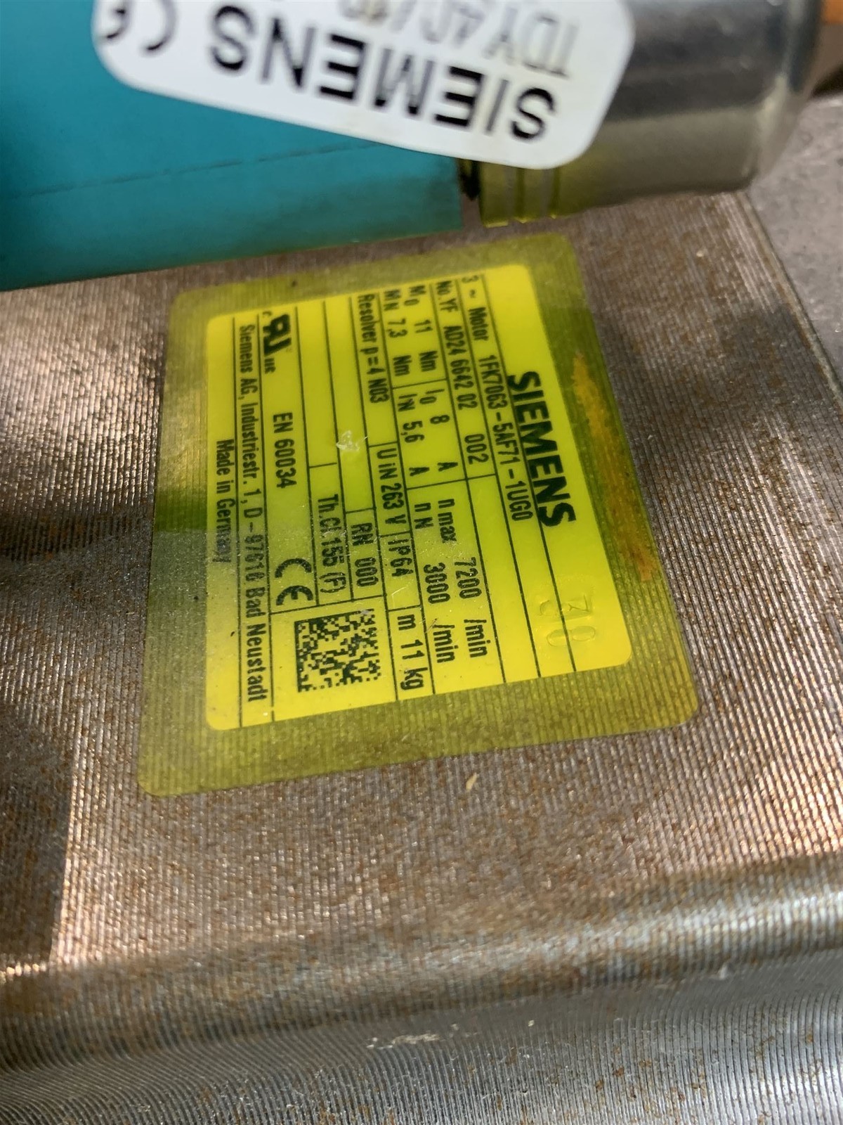 Siemens 1FK7063-5AH71-1UG0 Servo Motor