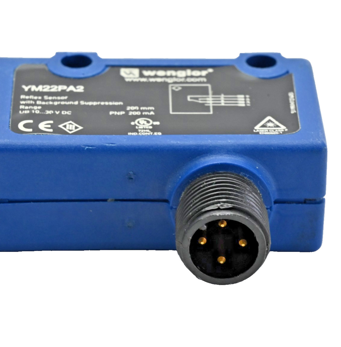 Wenglor YM22PA2 Reflex Sensor with Background Suppression Range
