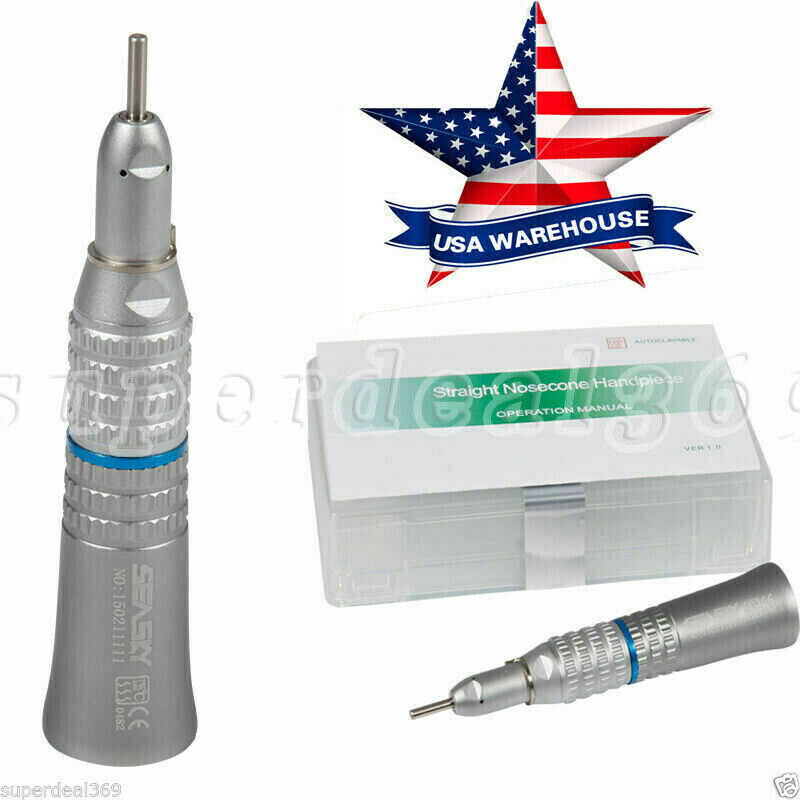 5x Dental Slow Low Speed Handpiece Straight Nose cone f/ NSK E-type Motor SEASKY
