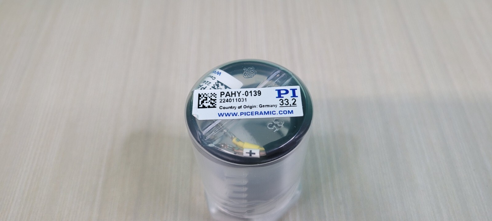 PI CERAMIC PIEZOCERAMIC ACTUATOR TRANSDUCER PIC255 PAHY-0139 1.5″ x 1″