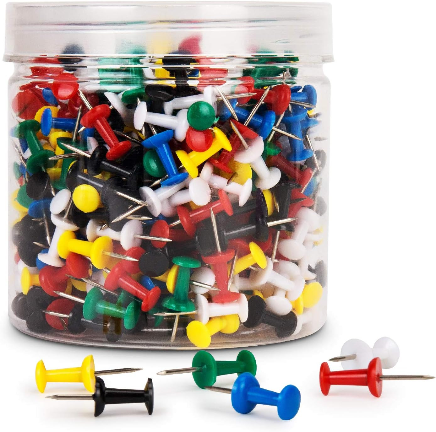 400Pcs Push Pins Thumb Tacks for Bulletin Board Stick Pins Thumb Tacks for Cork