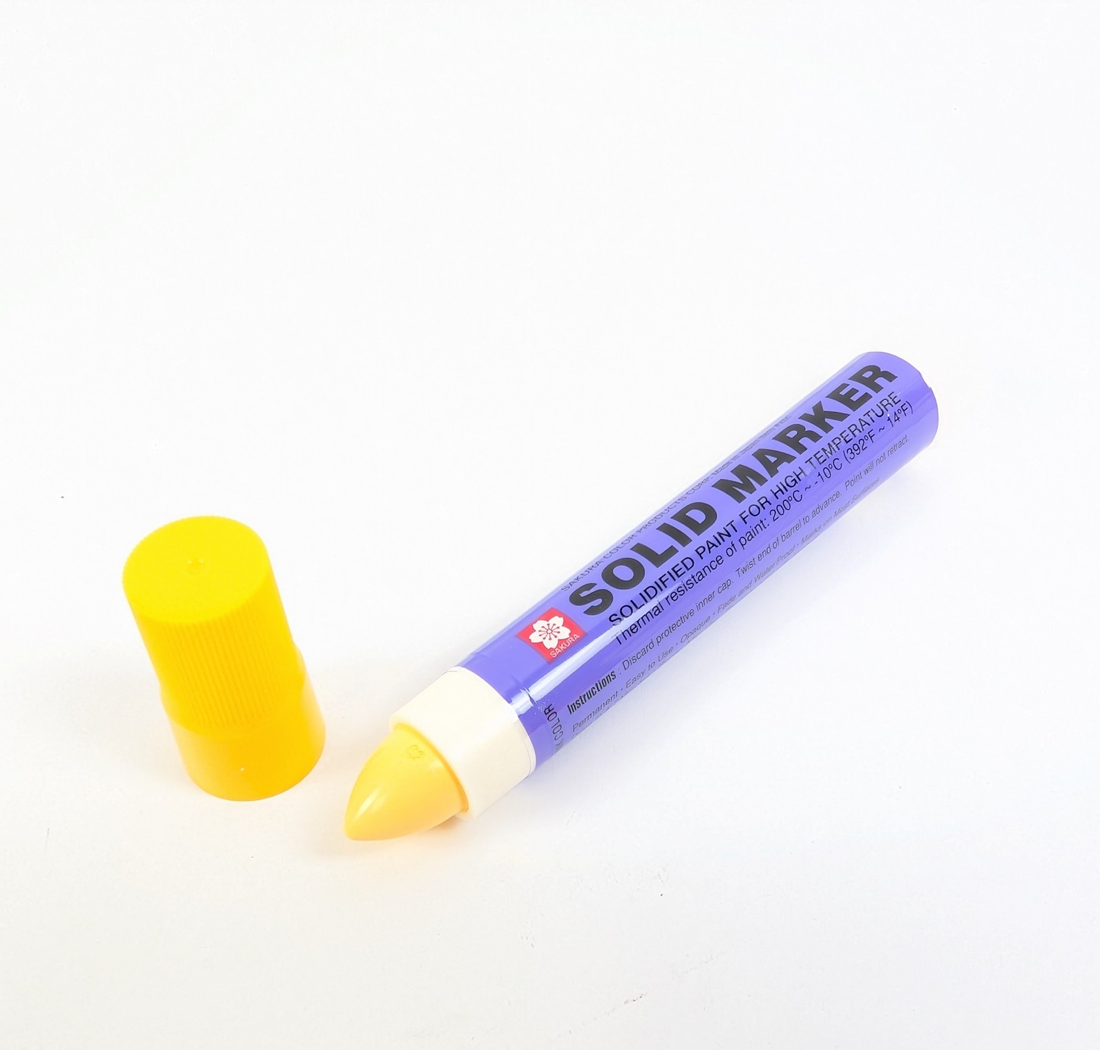Sakura Solid Paint Marker Yellow XSC-3 High Temperature Paint Stick 12-Pack