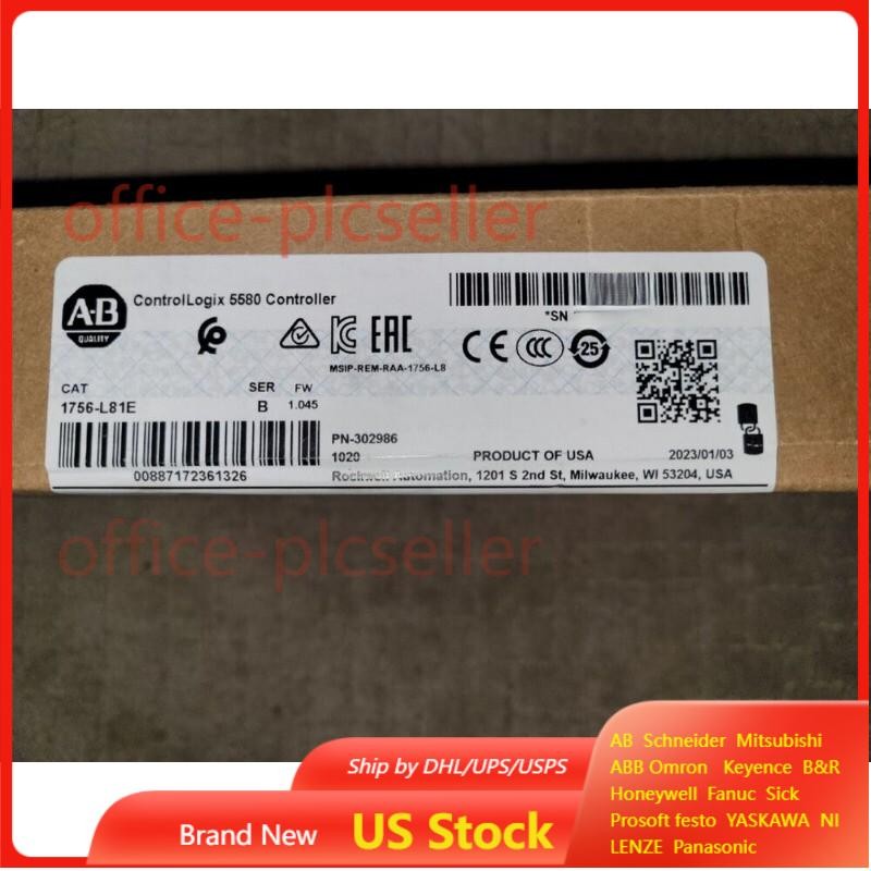 Allen Bradley 1756-L81E Sealed ControlLogix 3MB Controller US Free Tax