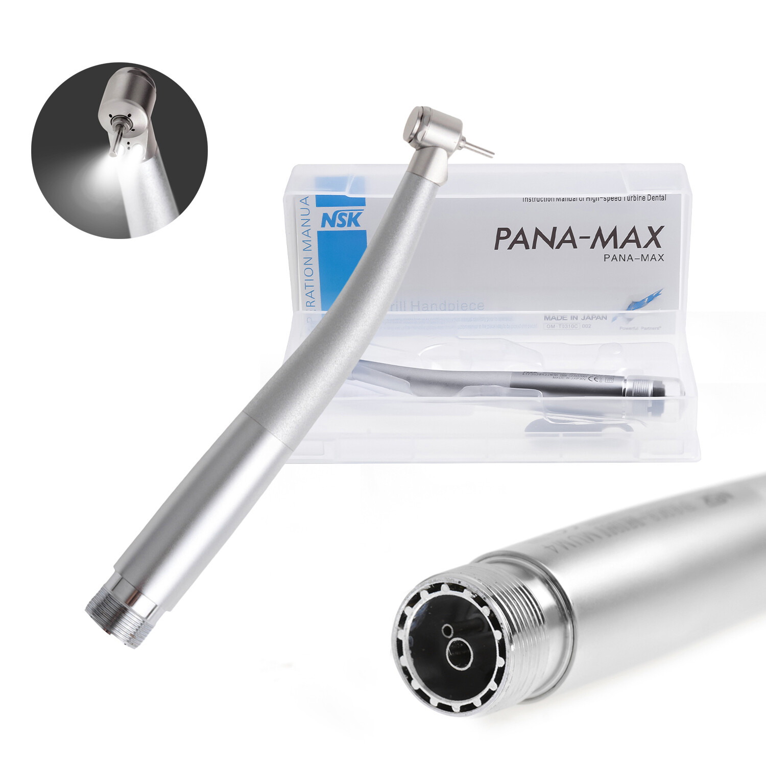 NSK Type Dental PANA MAX Mini Head High Speed LED Children Handpiece Push Button