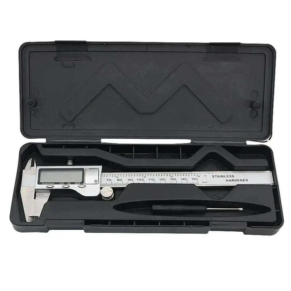 Digital Caliper Micrometer LCD Gauge Vernier Electronic Measuring Tool 6″ 150mm