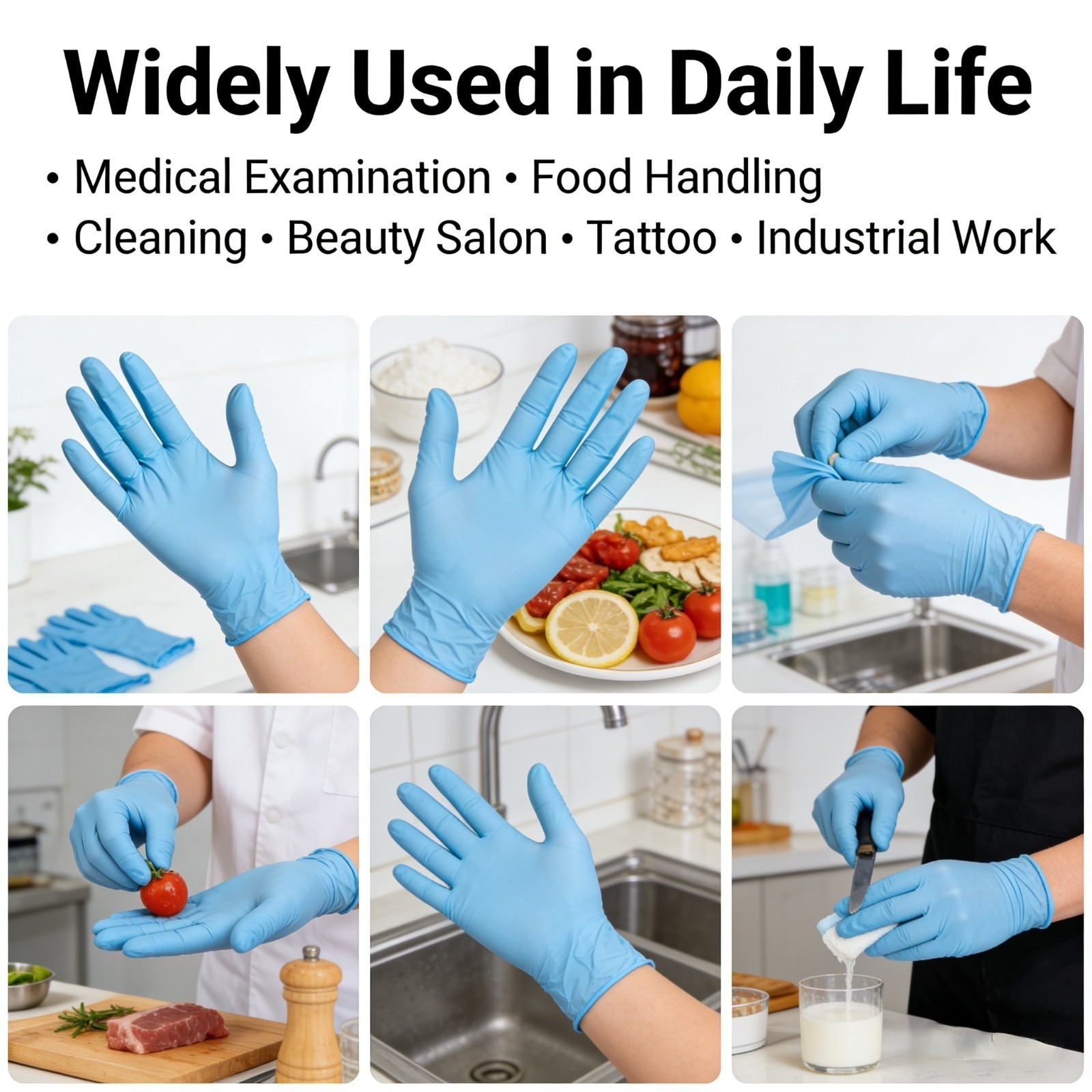 100-Count Blue Vinyl Exam Gloves: Powder-Free & Latex-Free